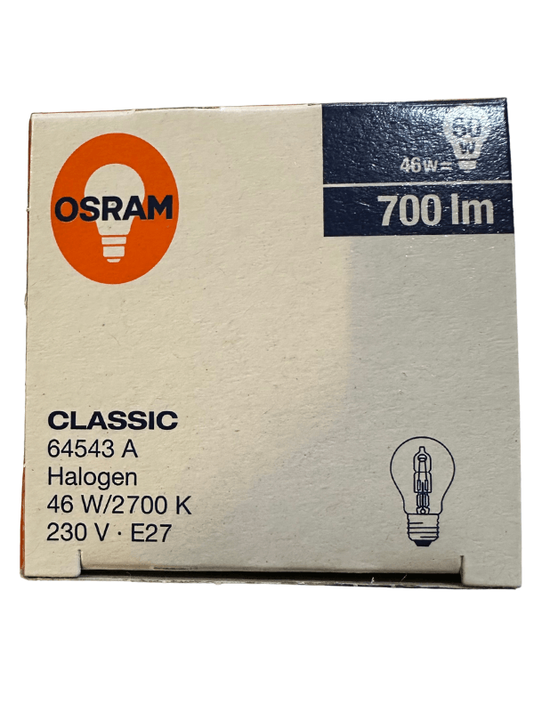 Osram 64543 46W (60W) 2700K (Sarı Işık) E27 Duylu Eski Tip Ampul (2 Adet)