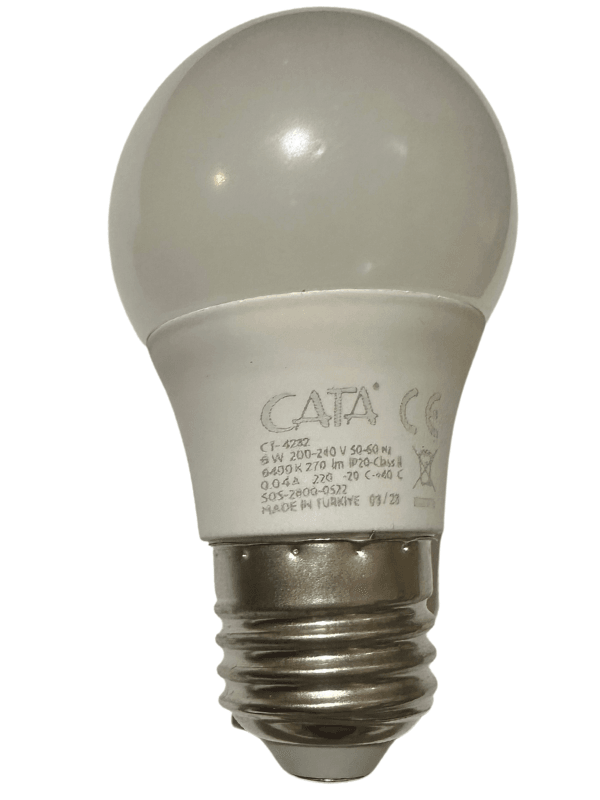 Cata CT-4232 6W 6400K (Beyaz Işık) E27 Duylu Led Ampul (2 Adet)