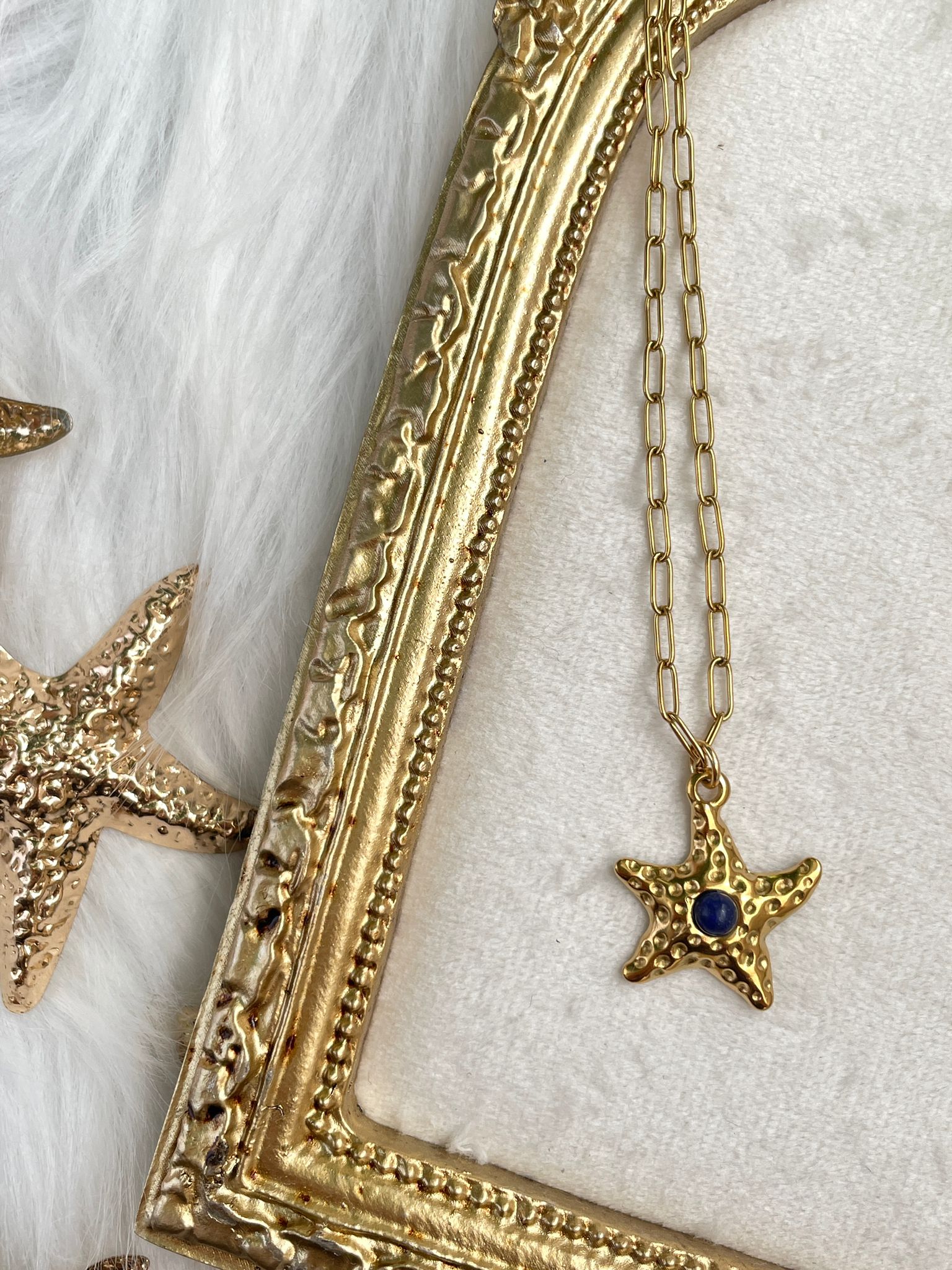 Deniz Yıldızı Vintage Çelik Kolye 