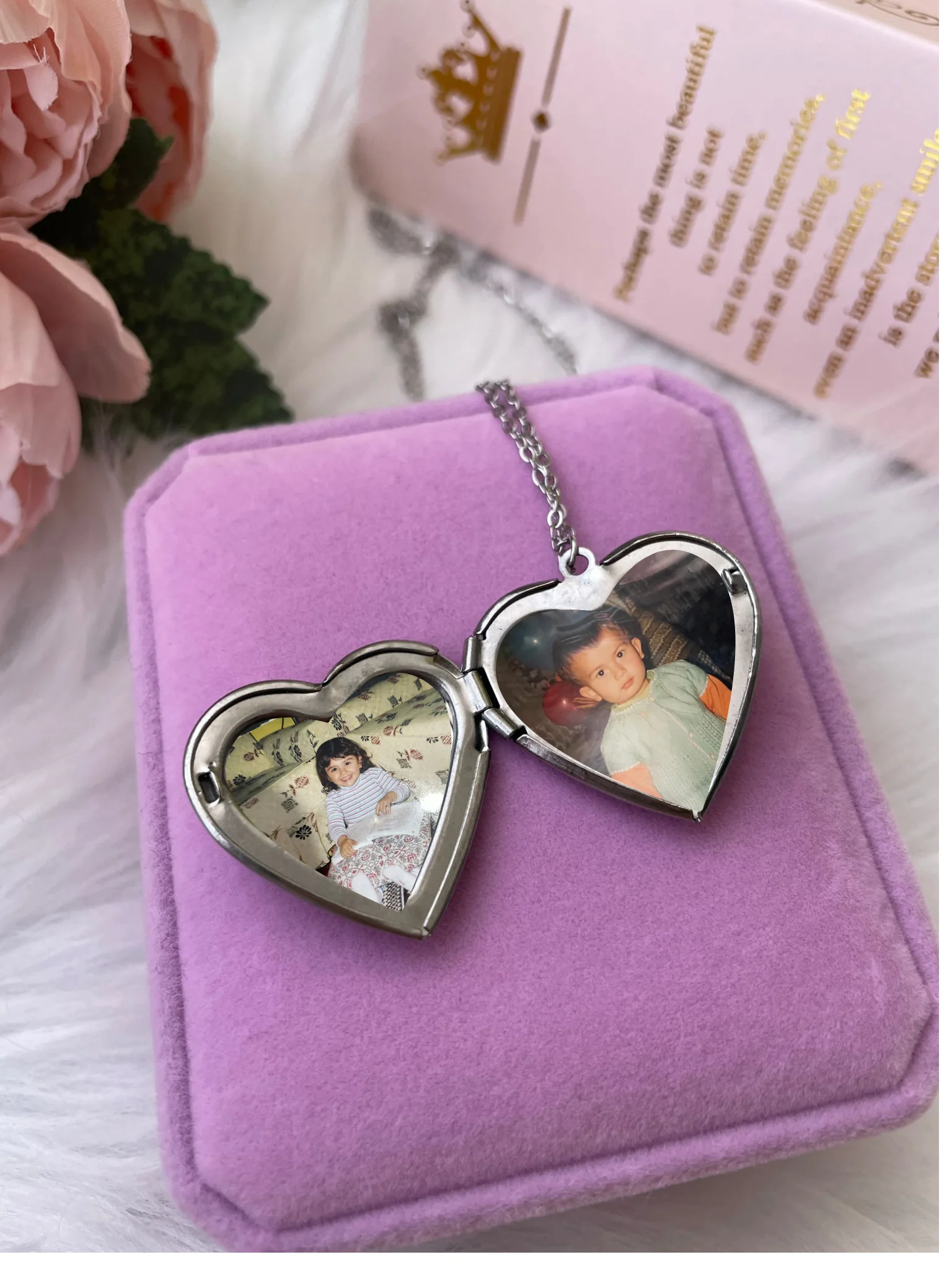 Anı Kolye (Gümüş Kalp Motifli)