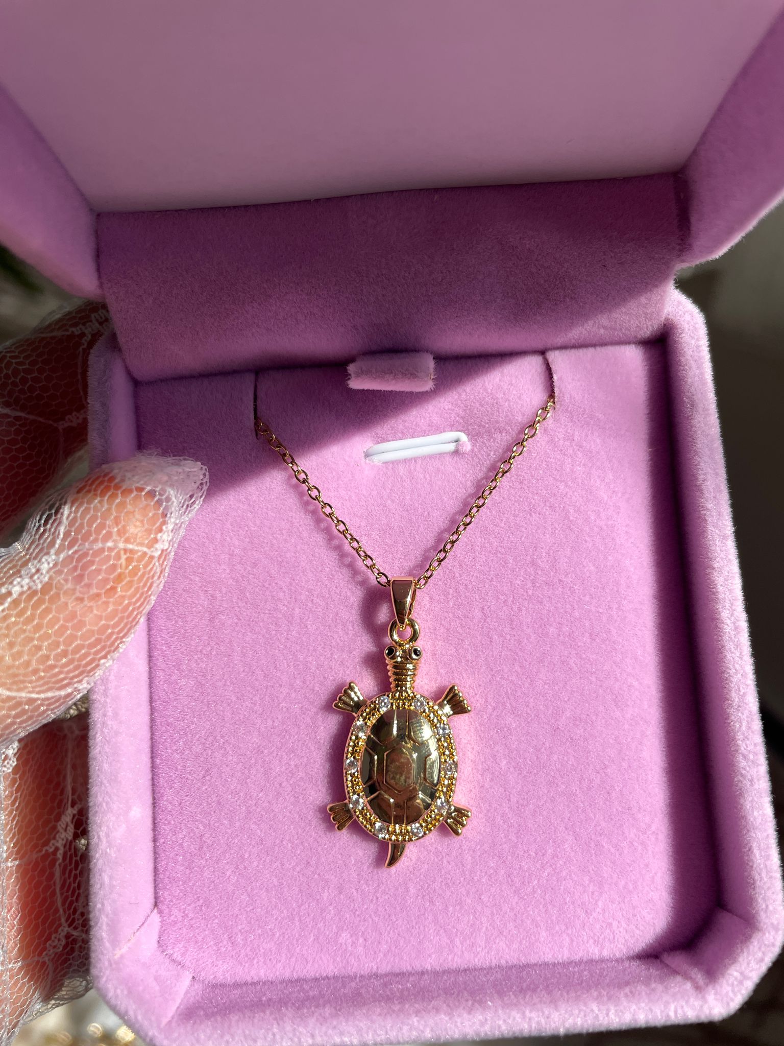 Turtle Vintage Çelik Kolye 