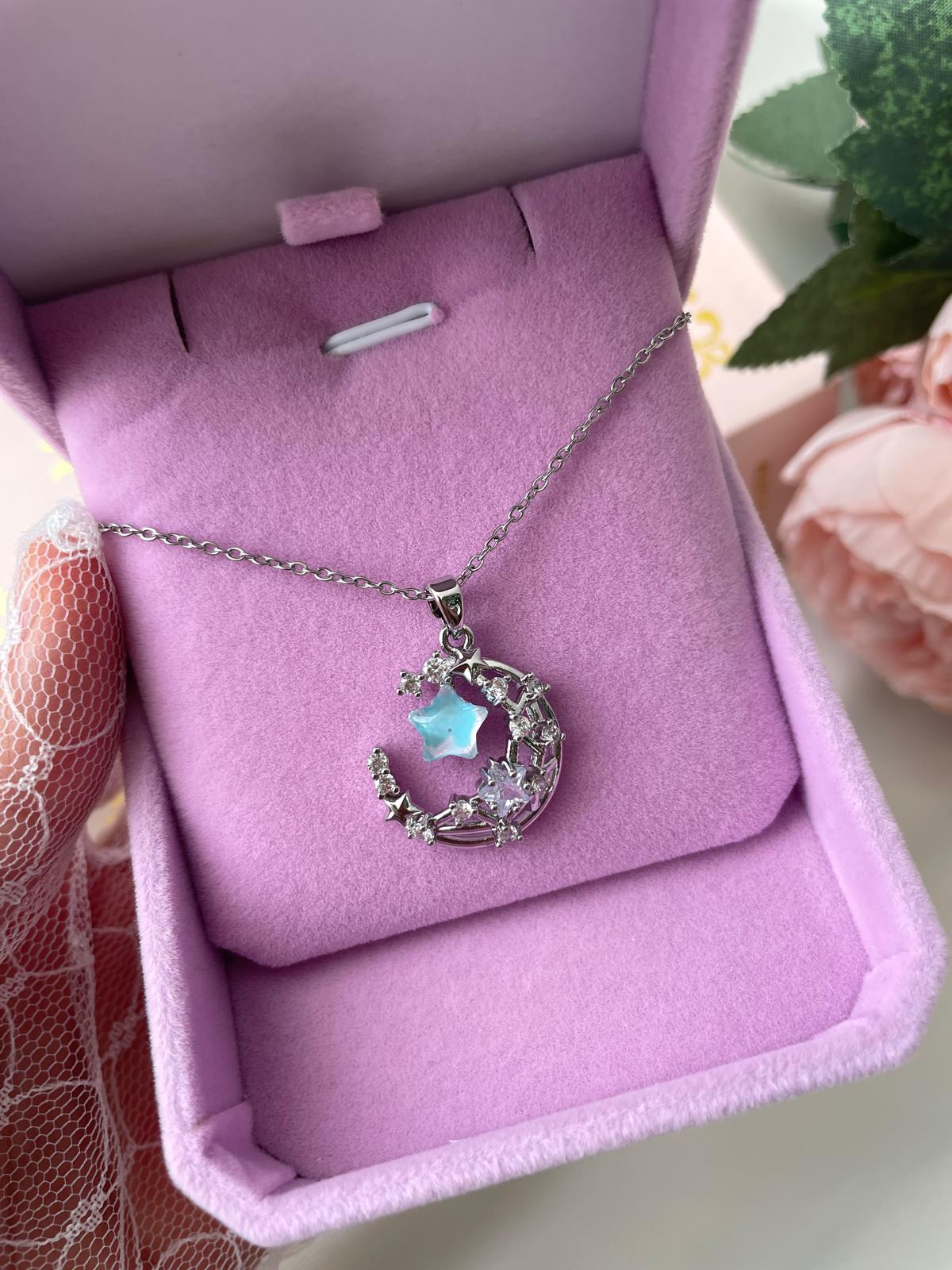 Galaxy Star Blue Kolye