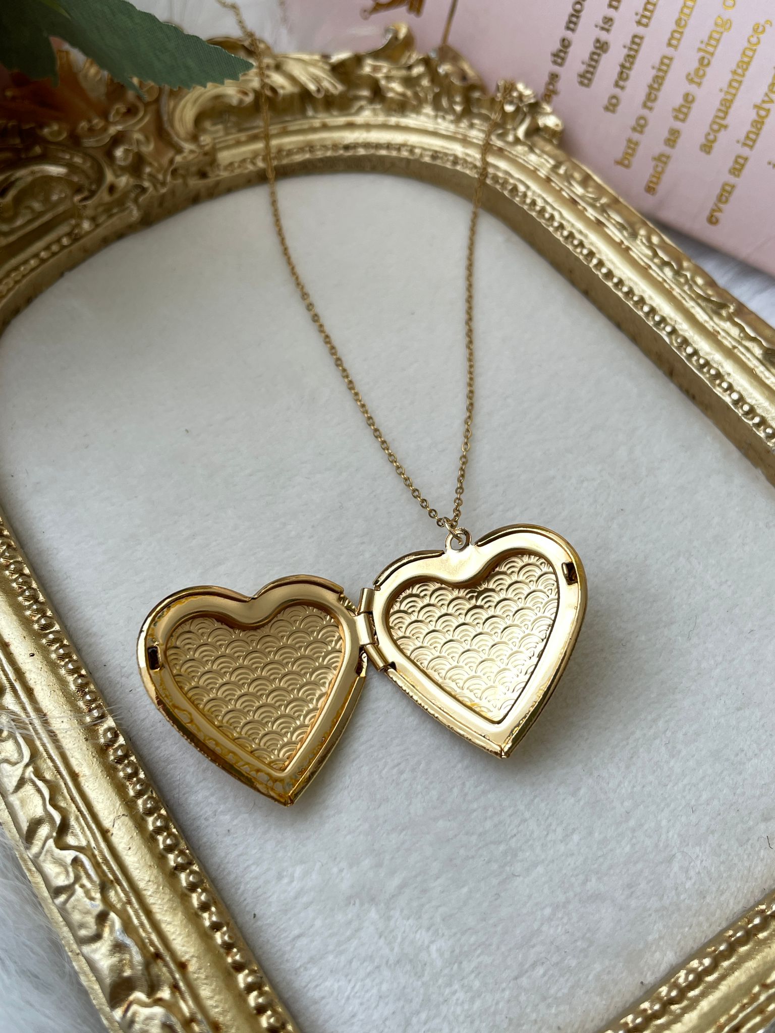 Anı Kolye (Gold Kalp Detaylı)