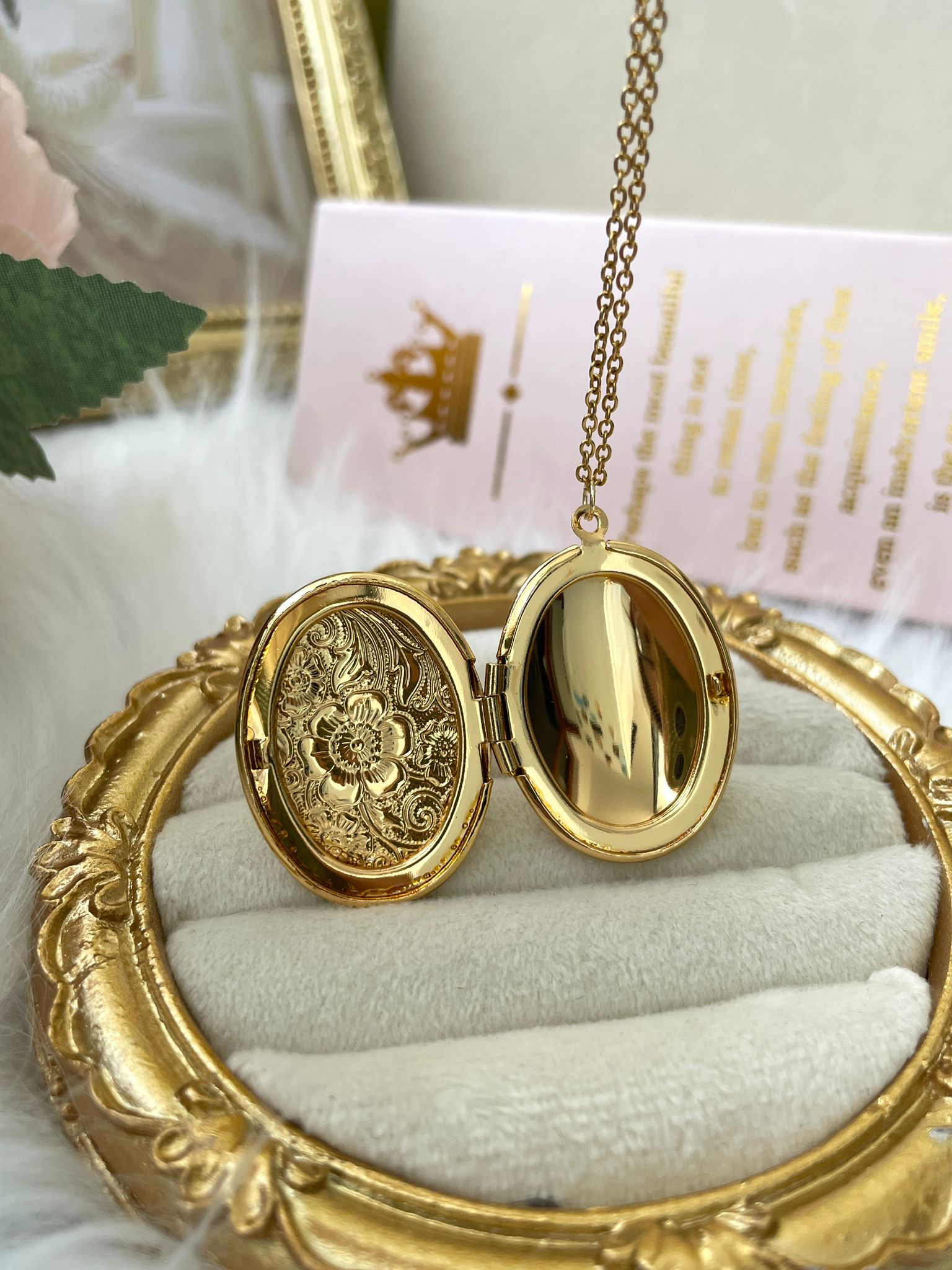 Anı Kolye (Oval Gold)