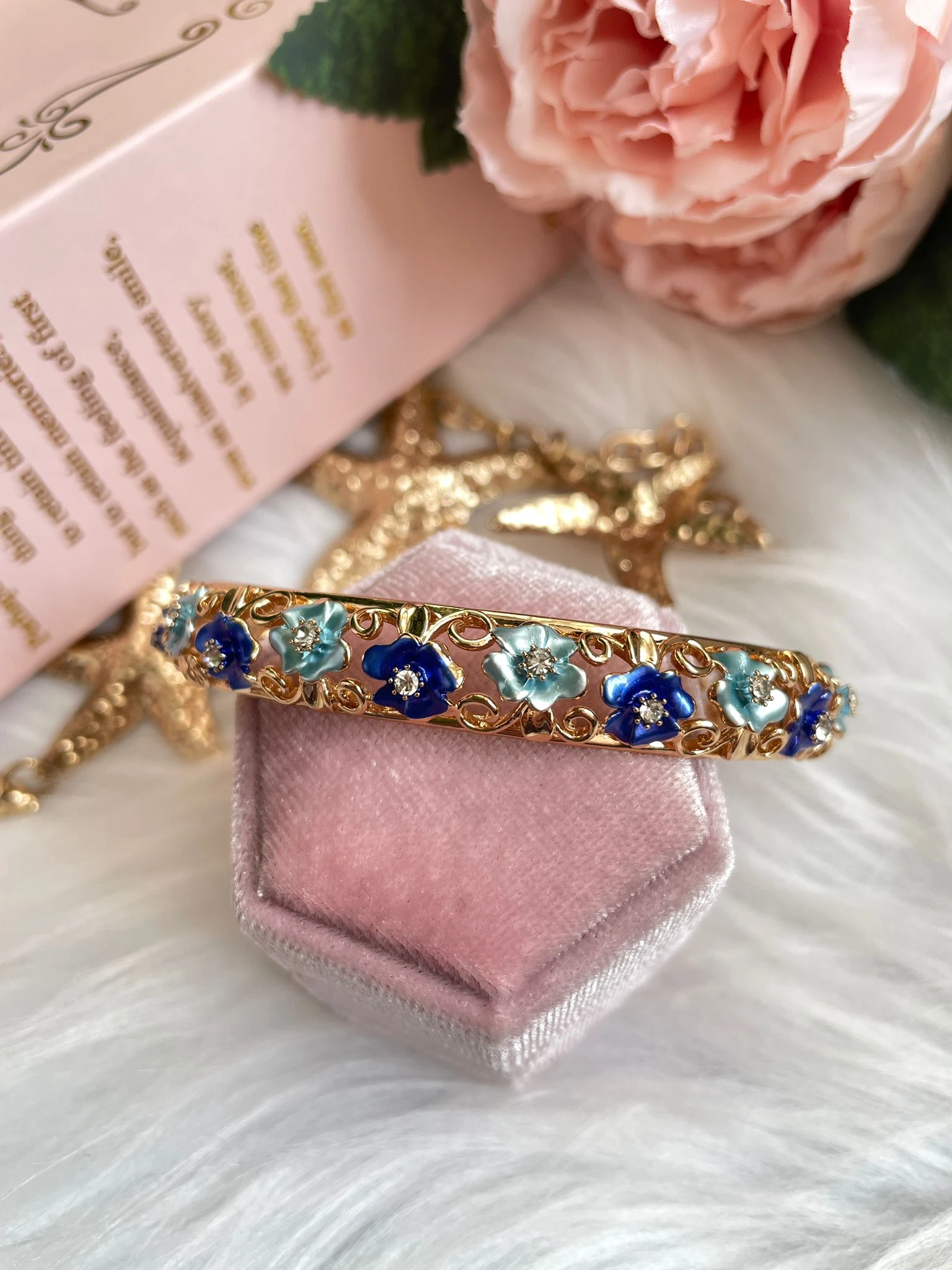 Blue Dream Saten Mineli Kelepçe