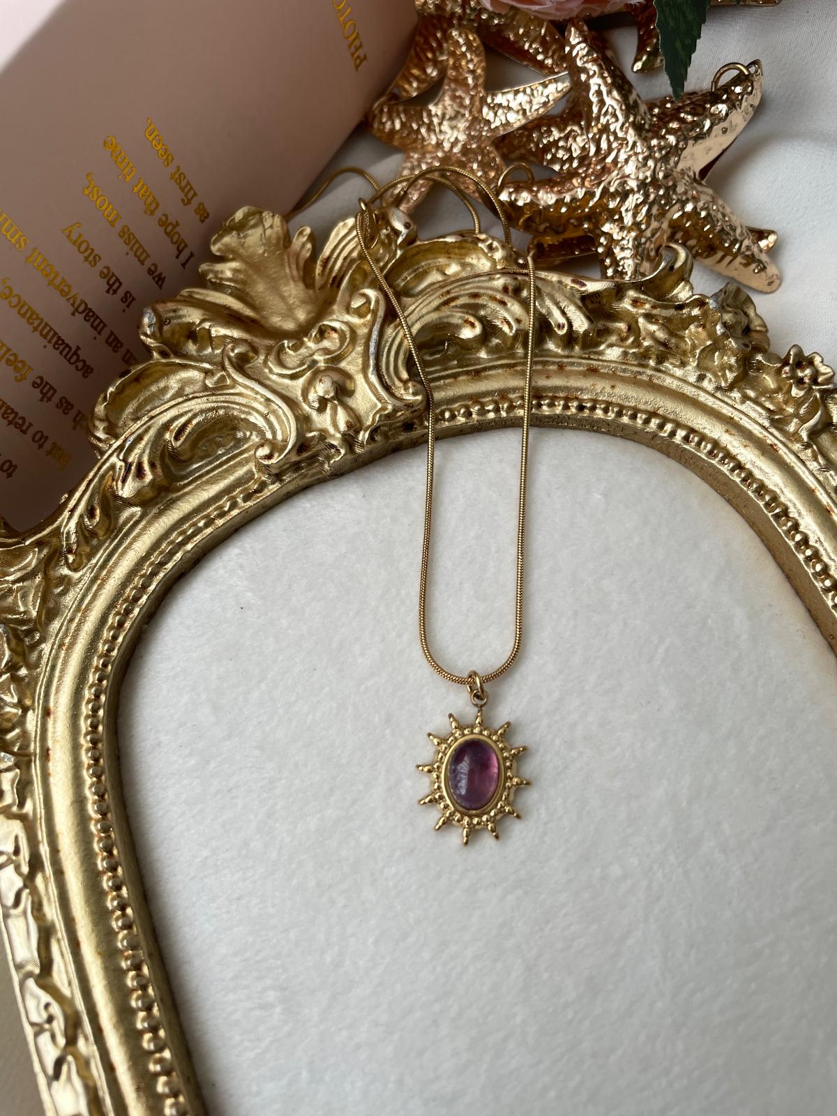 Purple Eye Vintage Kolye