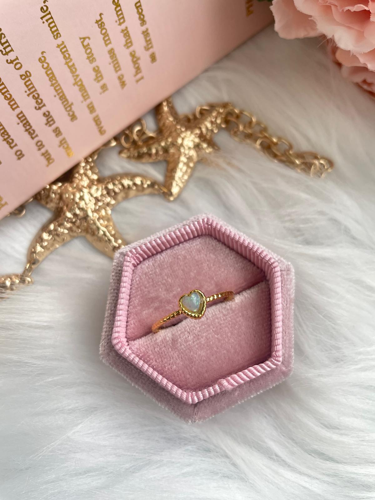 Mini Heart Vintage Yüzük