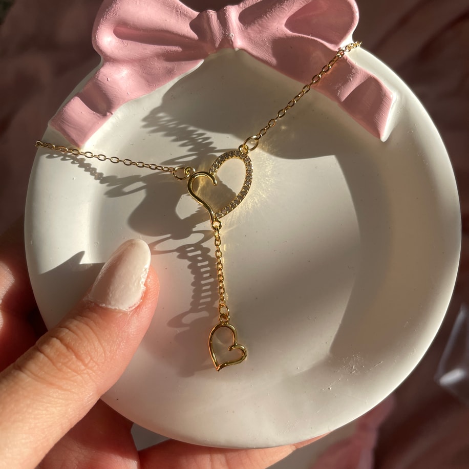 Celeste Heart Charm Kolye