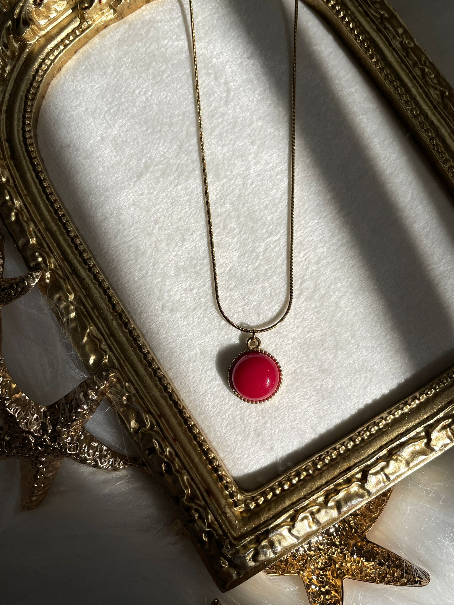 Red Eye Çelik Vintage Kolye