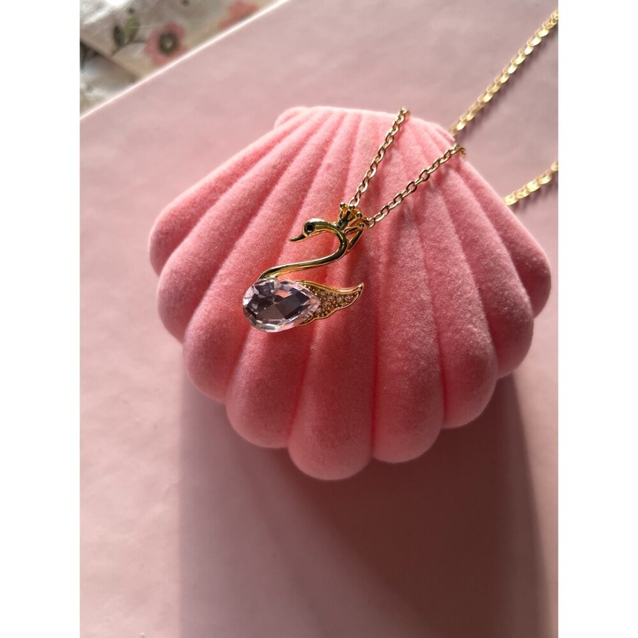 Pink Swan Kolye