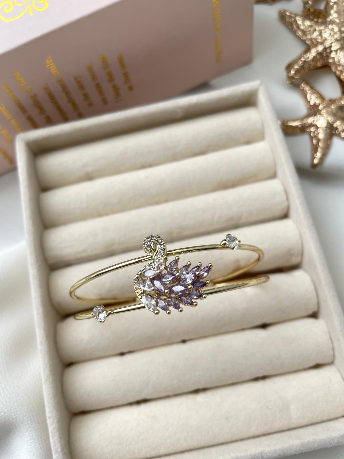 Purple Swan Gold Kelepçe