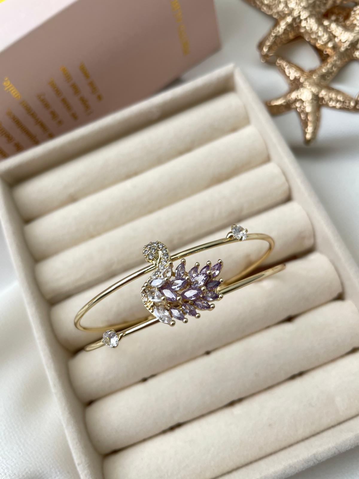 Purple Swan Gold Kelepçe