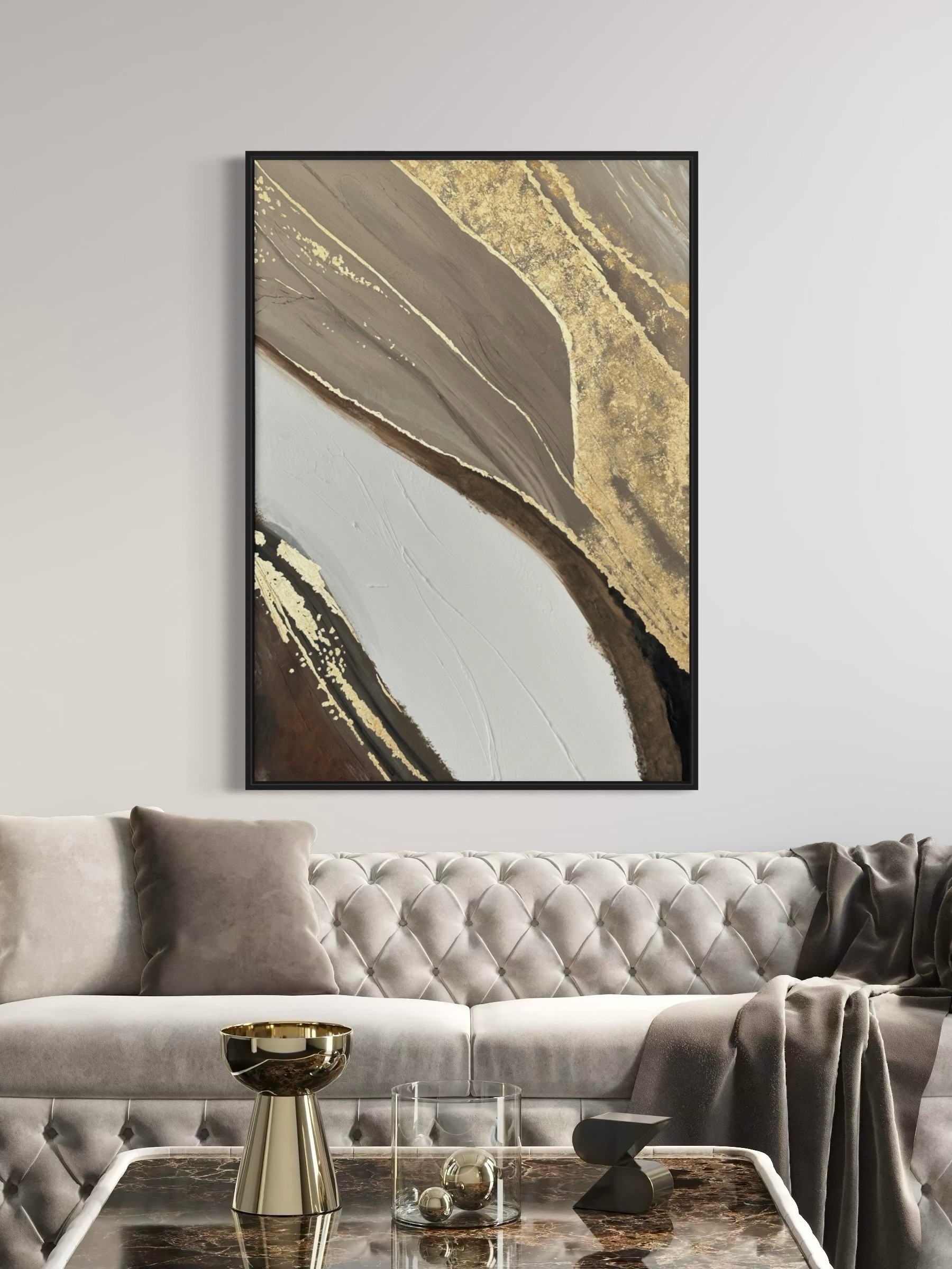 GOLDEN FLOW DOKULU TABLO