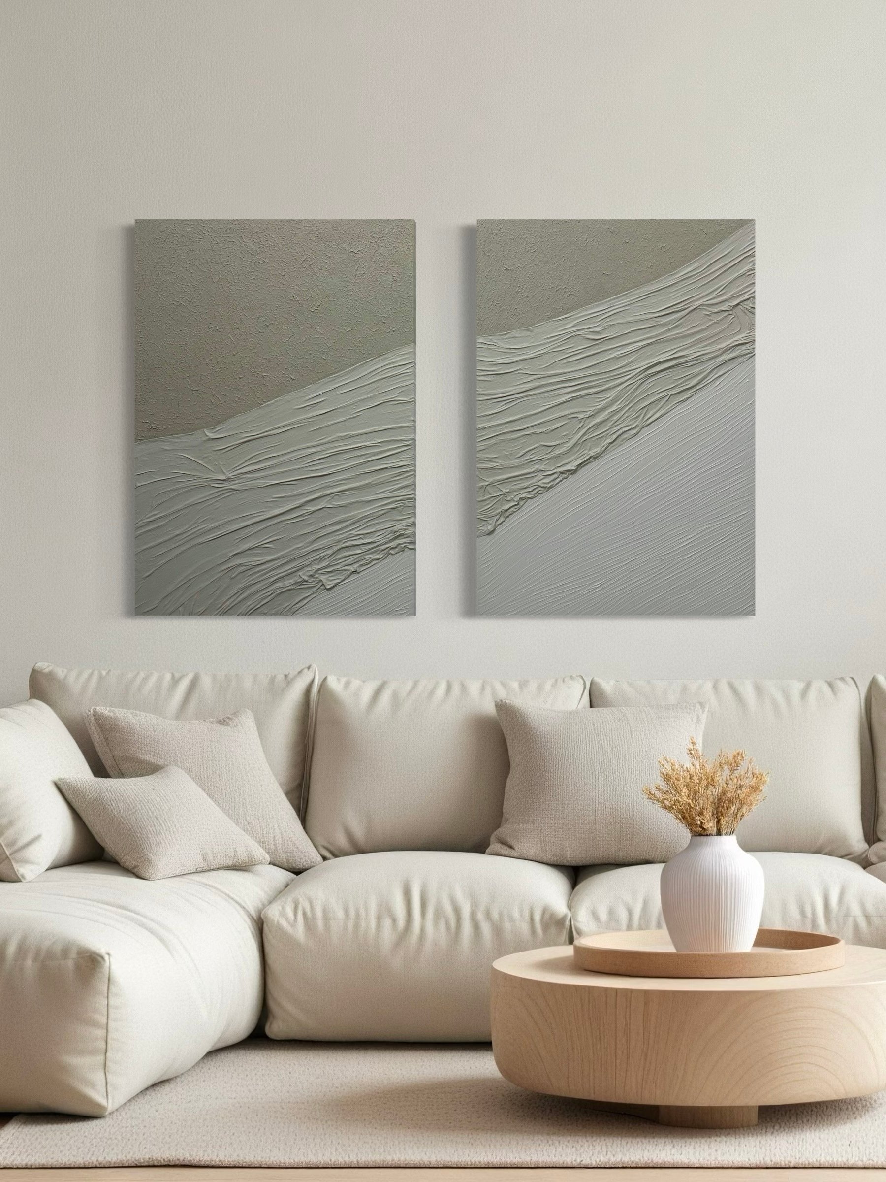 TEXTURE OF NATURE 2'Lİ DOKULU TABLO