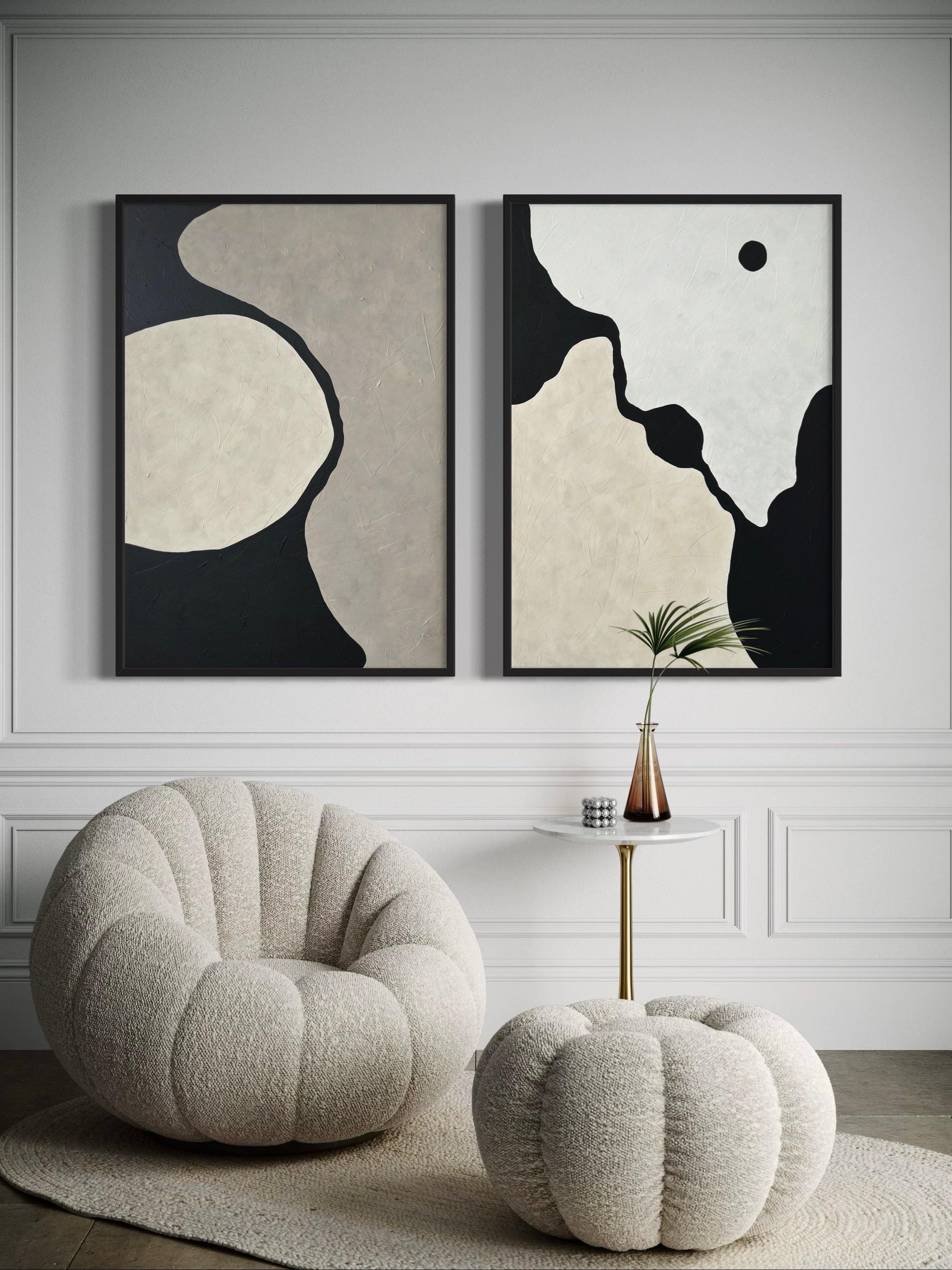 BALANCE OF CONTRASTS 2'Lİ DOKULU TABLO