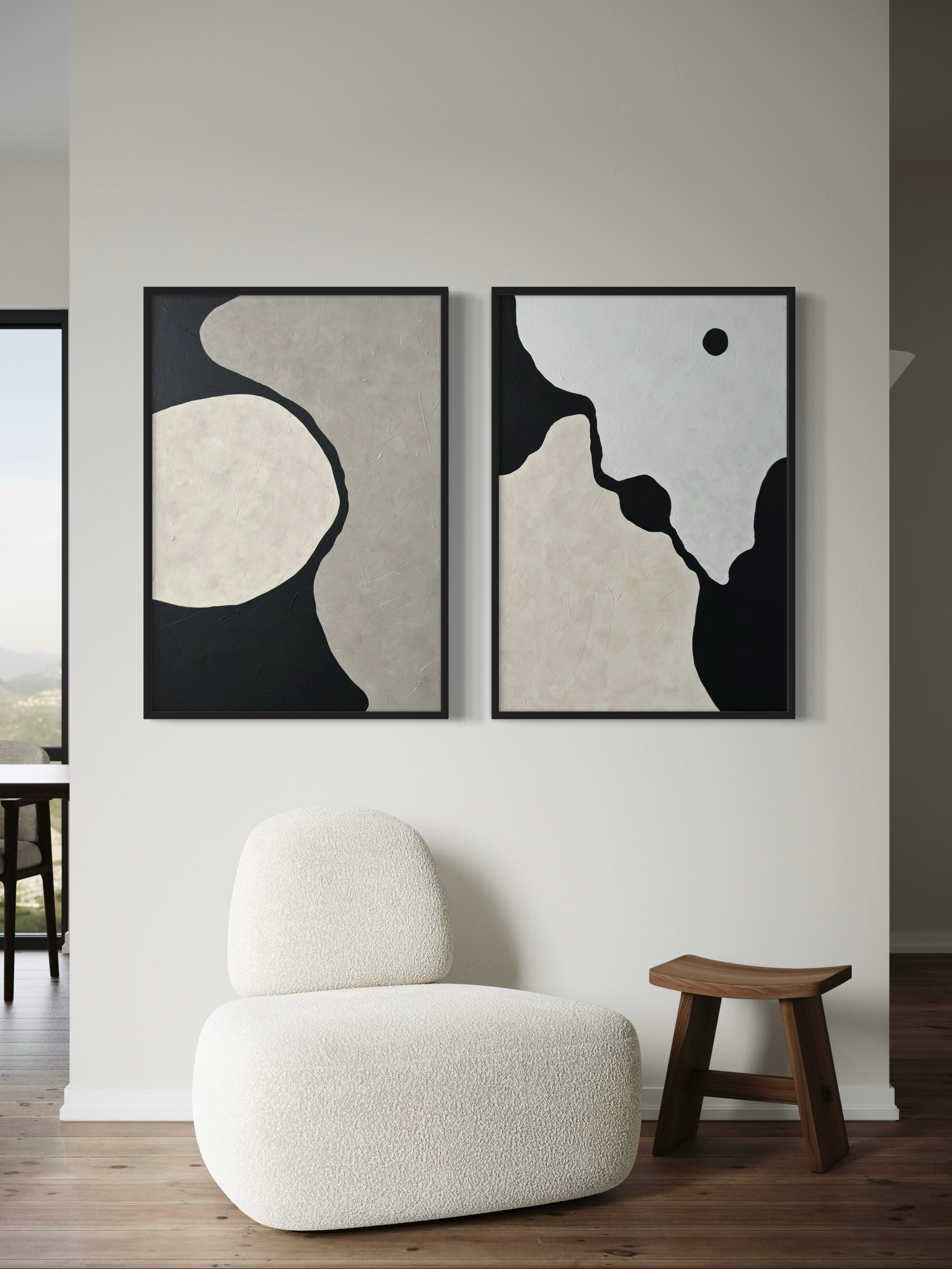 BALANCE OF CONTRASTS 2'Lİ DOKULU TABLO