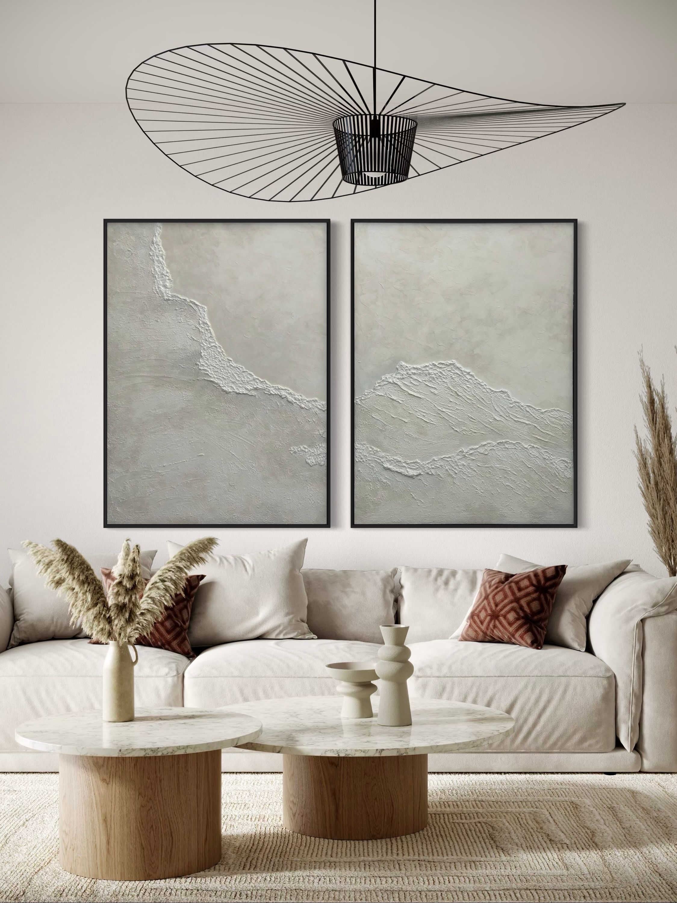 RHYTHM OF WAVES 2'Lİ DOKULU TABLO