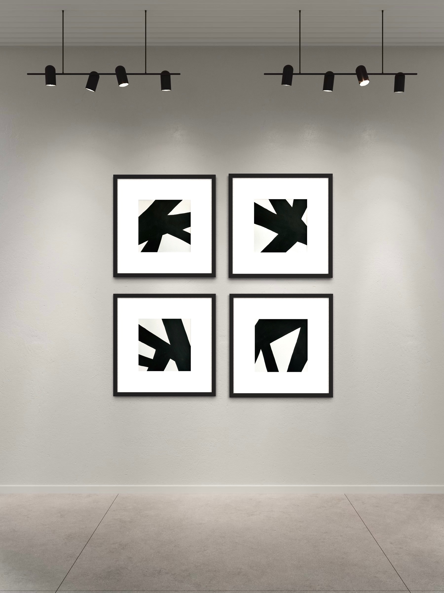 SHADOW FORMS 4'LÜ CAMLI TABLO