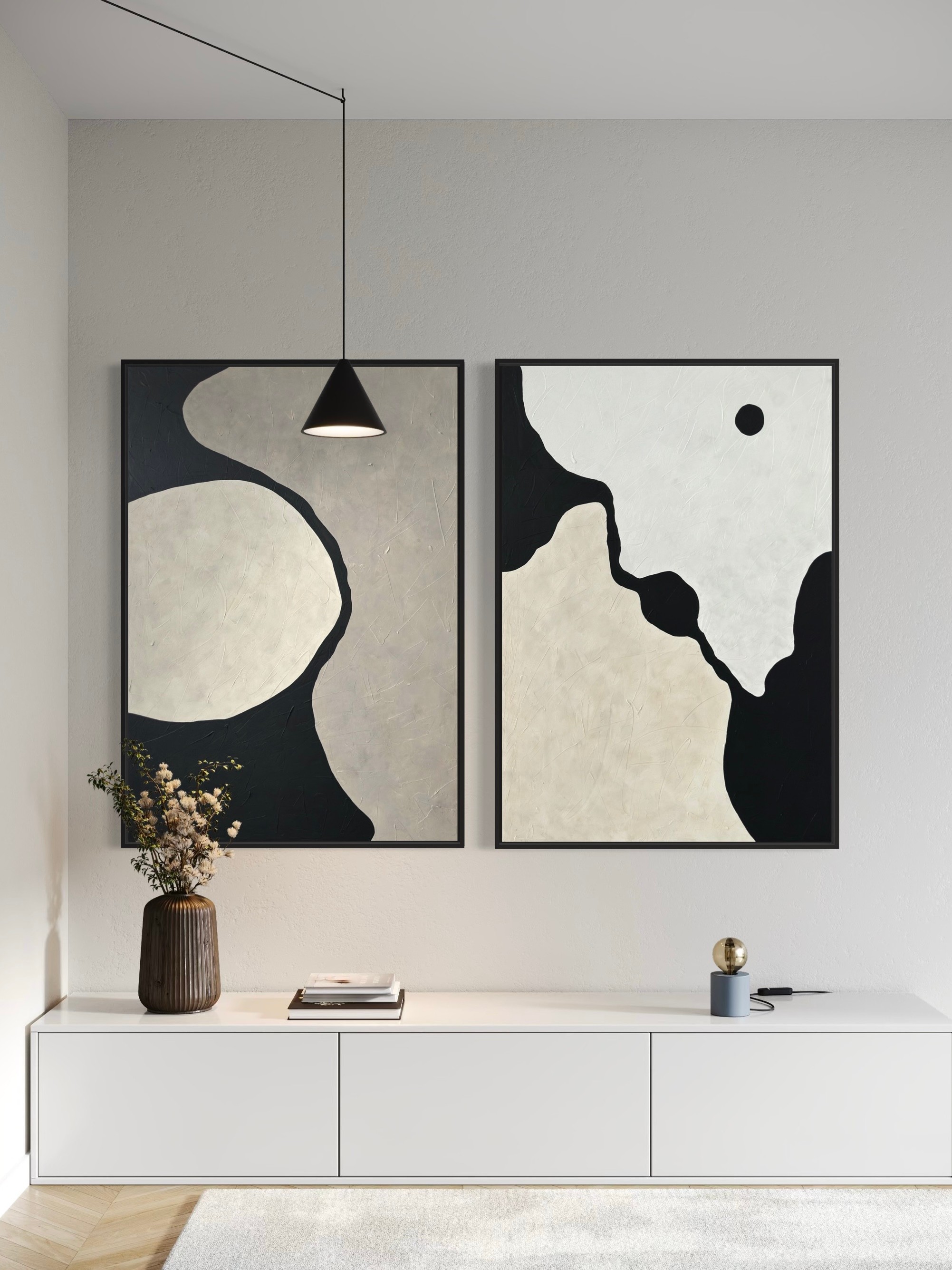 BALANCE OF CONTRASTS 2'Lİ DOKULU TABLO