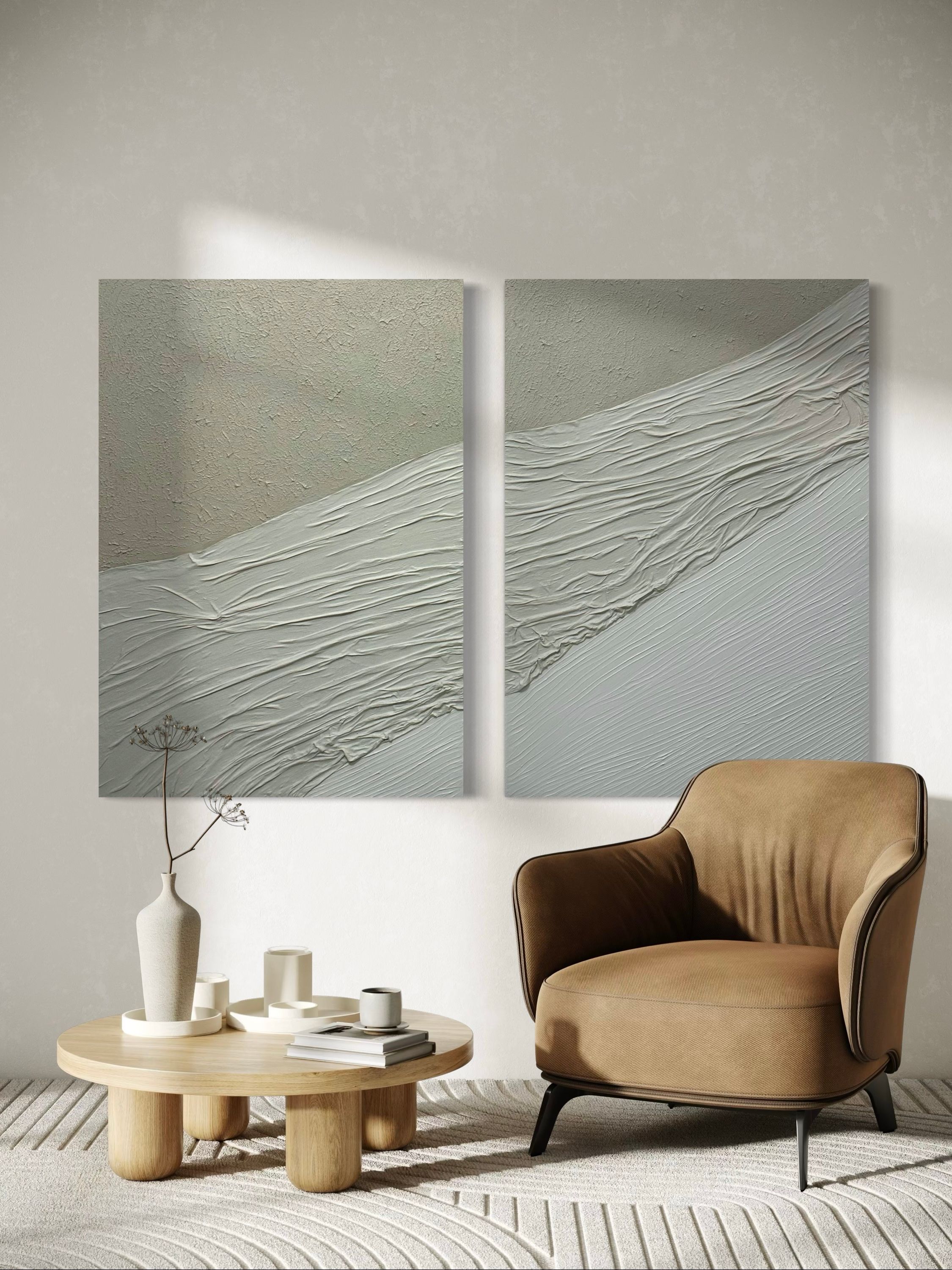 TEXTURE OF NATURE 2'Lİ DOKULU TABLO