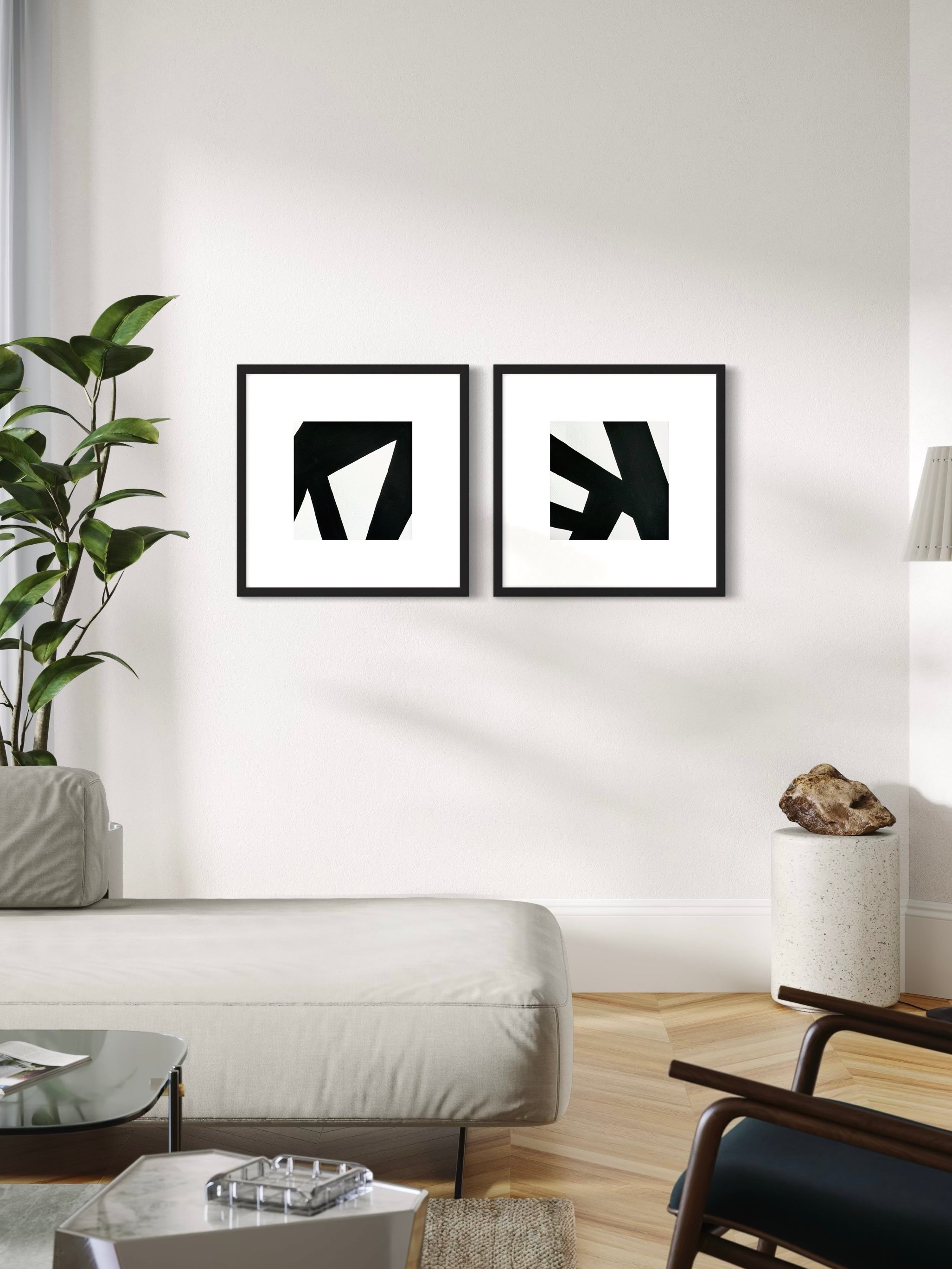 SHADOW FORMS 2'Lİ CAMLI TABLO