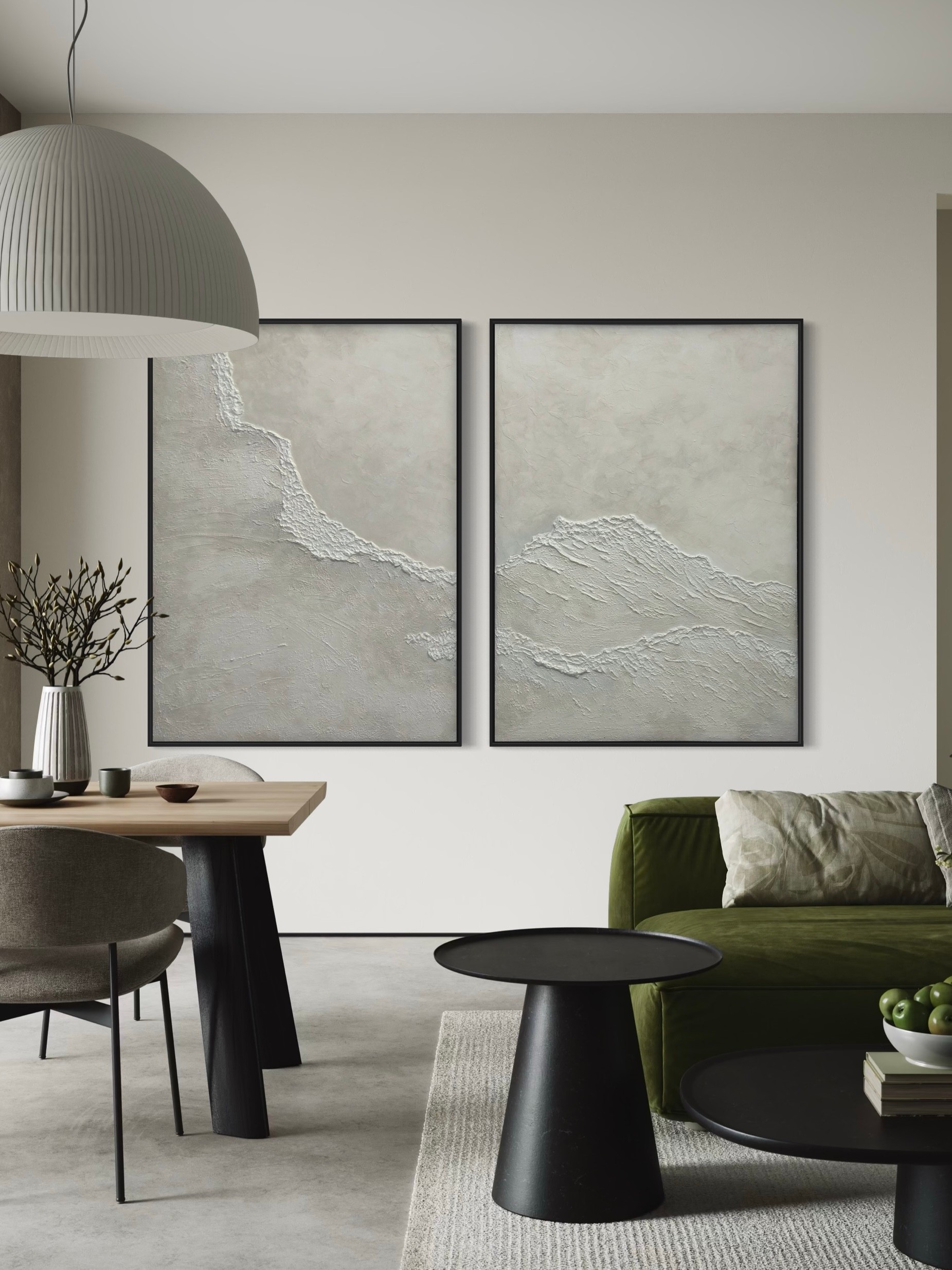 RHYTHM OF WAVES 2'Lİ DOKULU TABLO