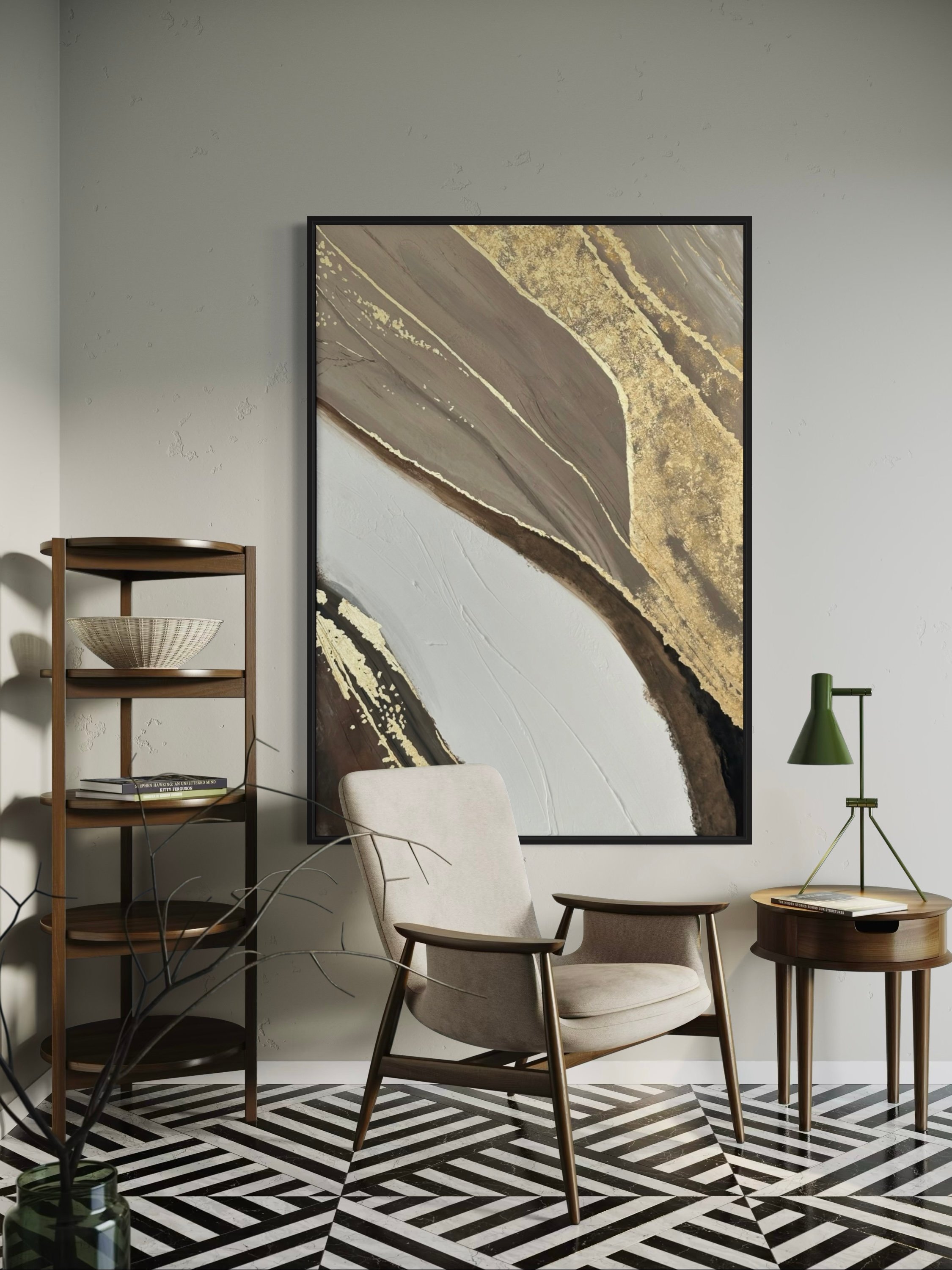 GOLDEN FLOW DOKULU TABLO