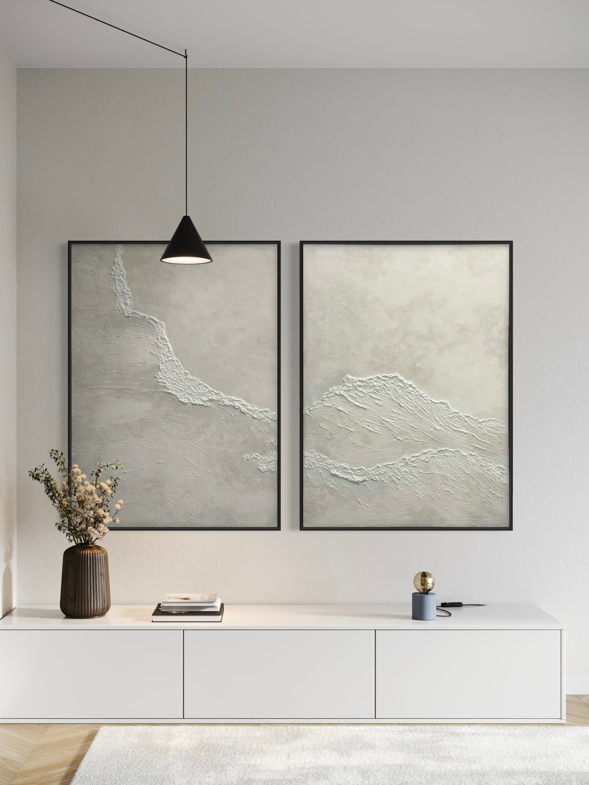 RHYTHM OF WAVES 2'Lİ DOKULU TABLO
