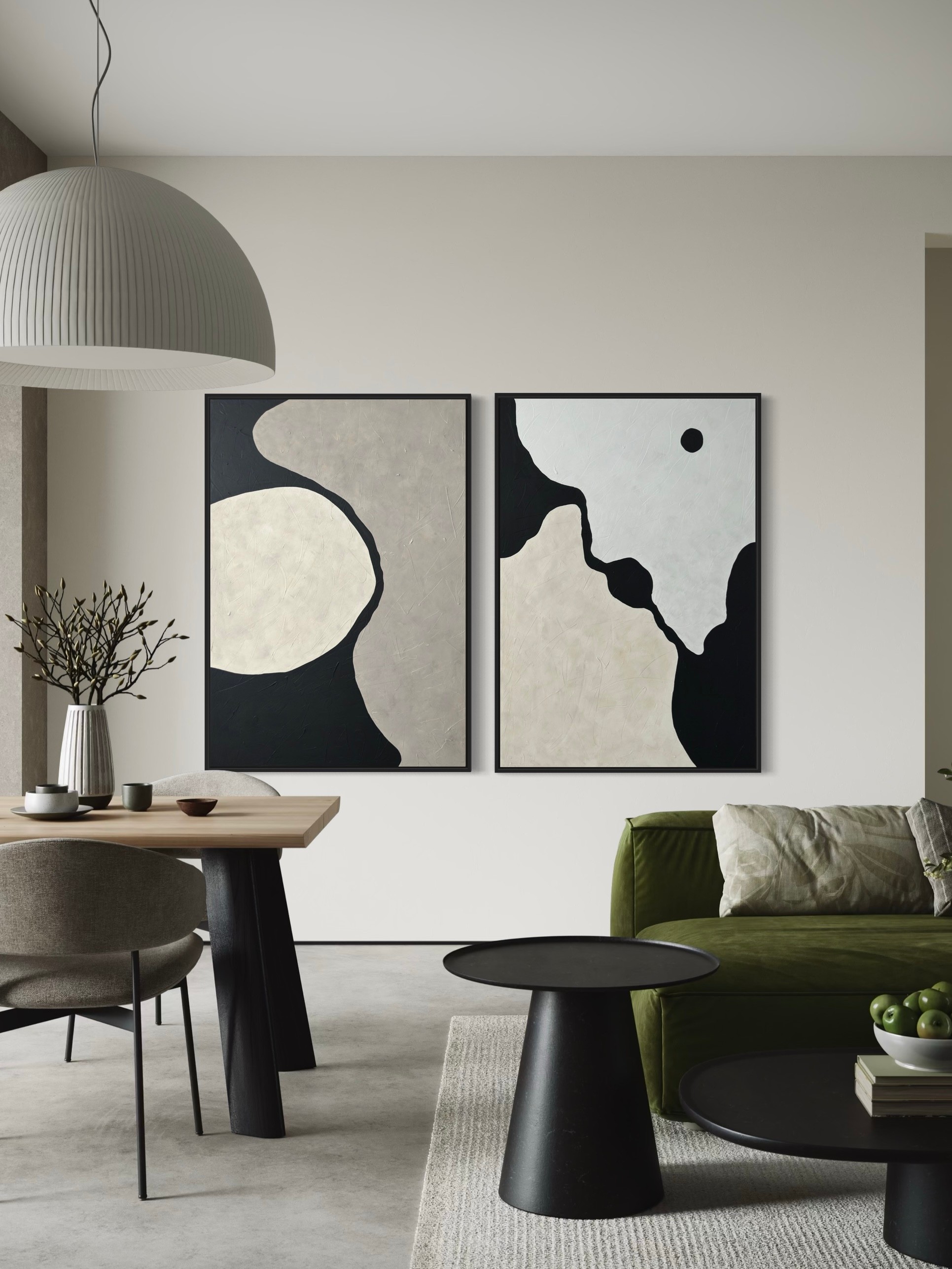 BALANCE OF CONTRASTS 2'Lİ DOKULU TABLO