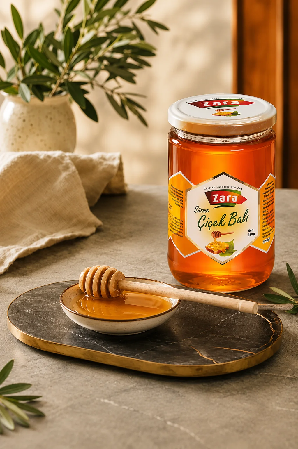Zara Süzme Çiçek Balı (850 Gr) | Güler Sucukları