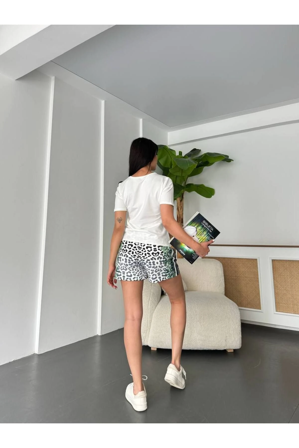 Kadın Kaliteli Lüks Giyim Şortlu Alt Üst takım