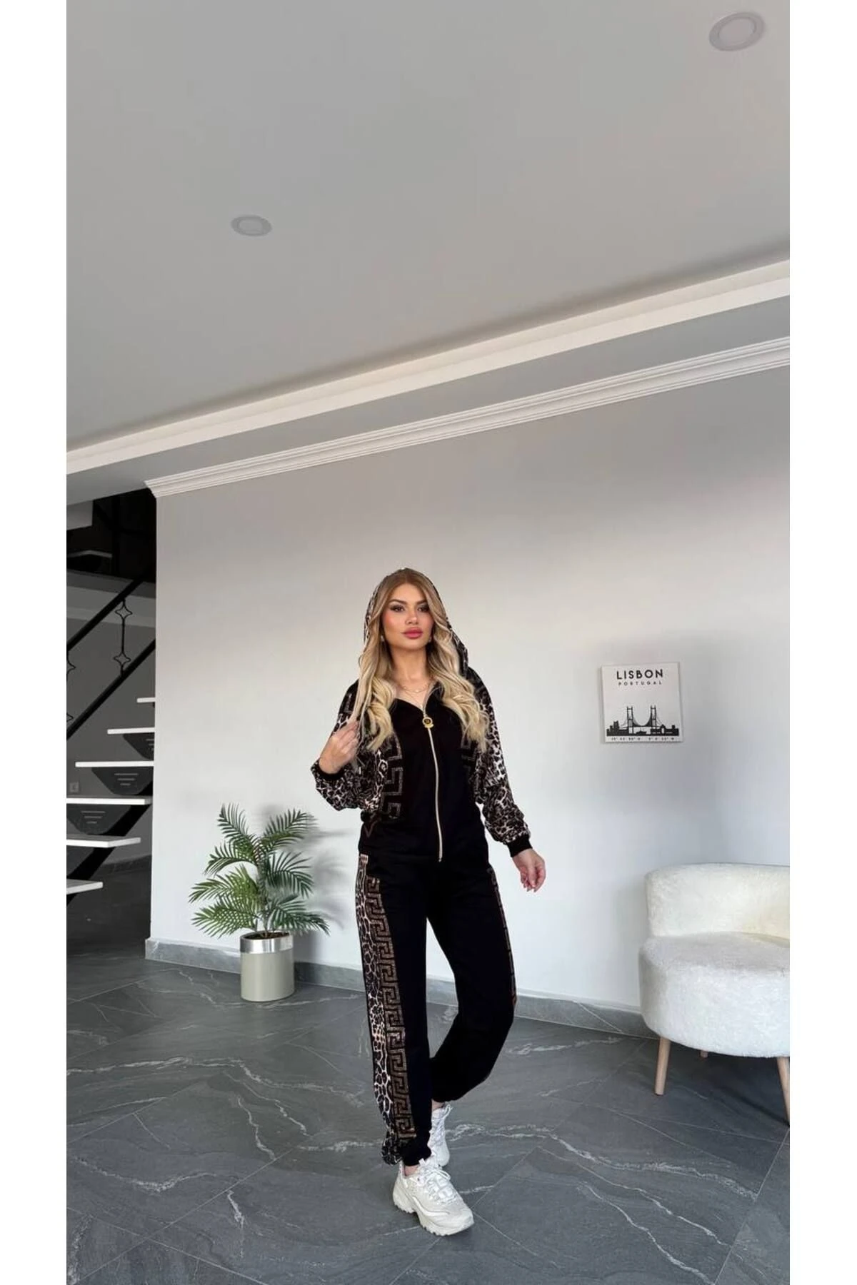 Kadın Yeni Sezon 2 İplik Compakt Kumaş Yüksek Kalite Bel Lastikli Takım