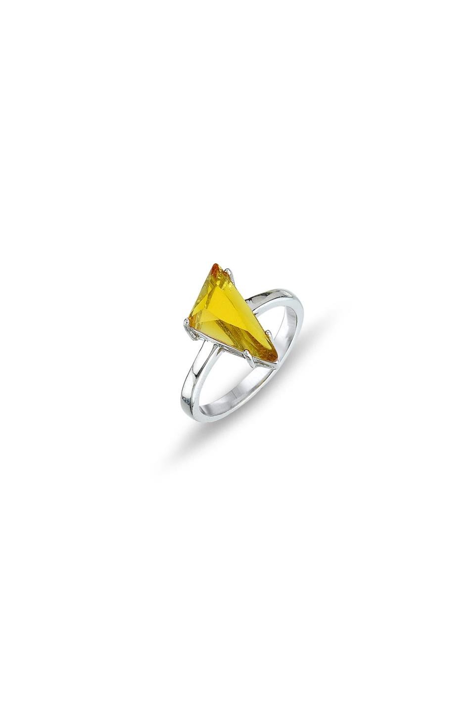 Yellow Zircon Ring