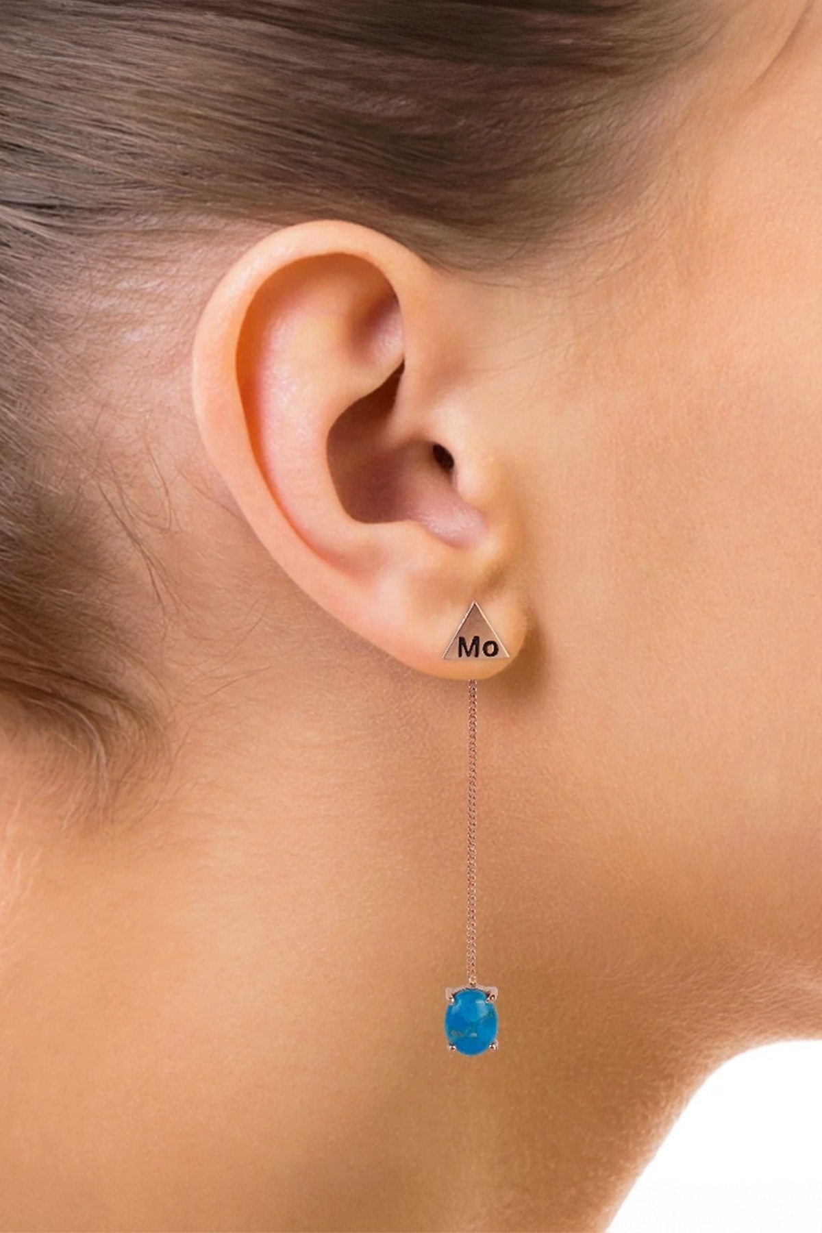 Classy Taurus earrings - Rose Silver