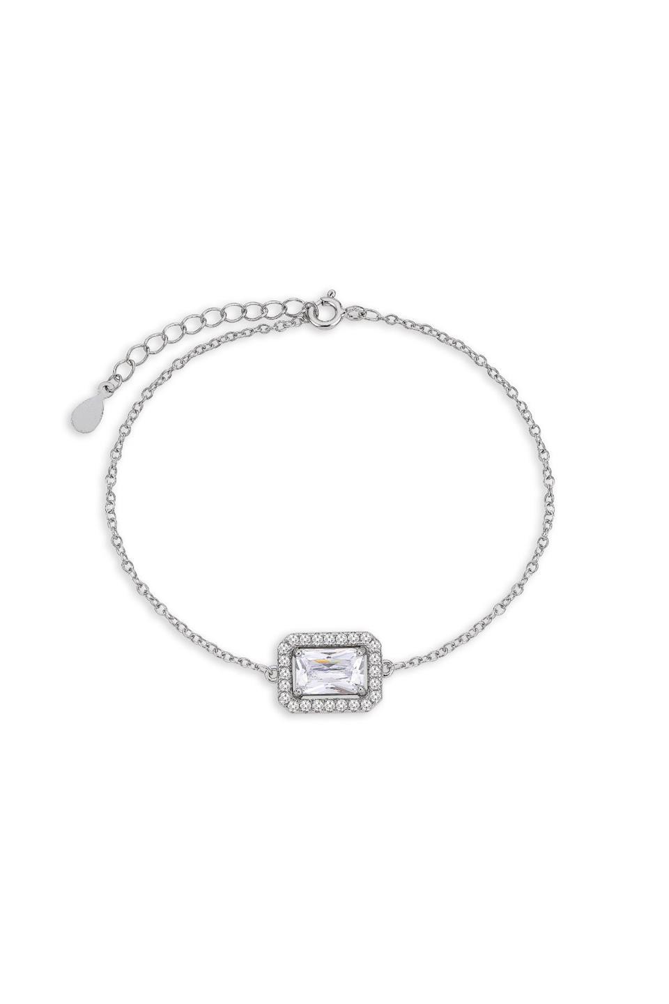 Baguette Silver Bracelet