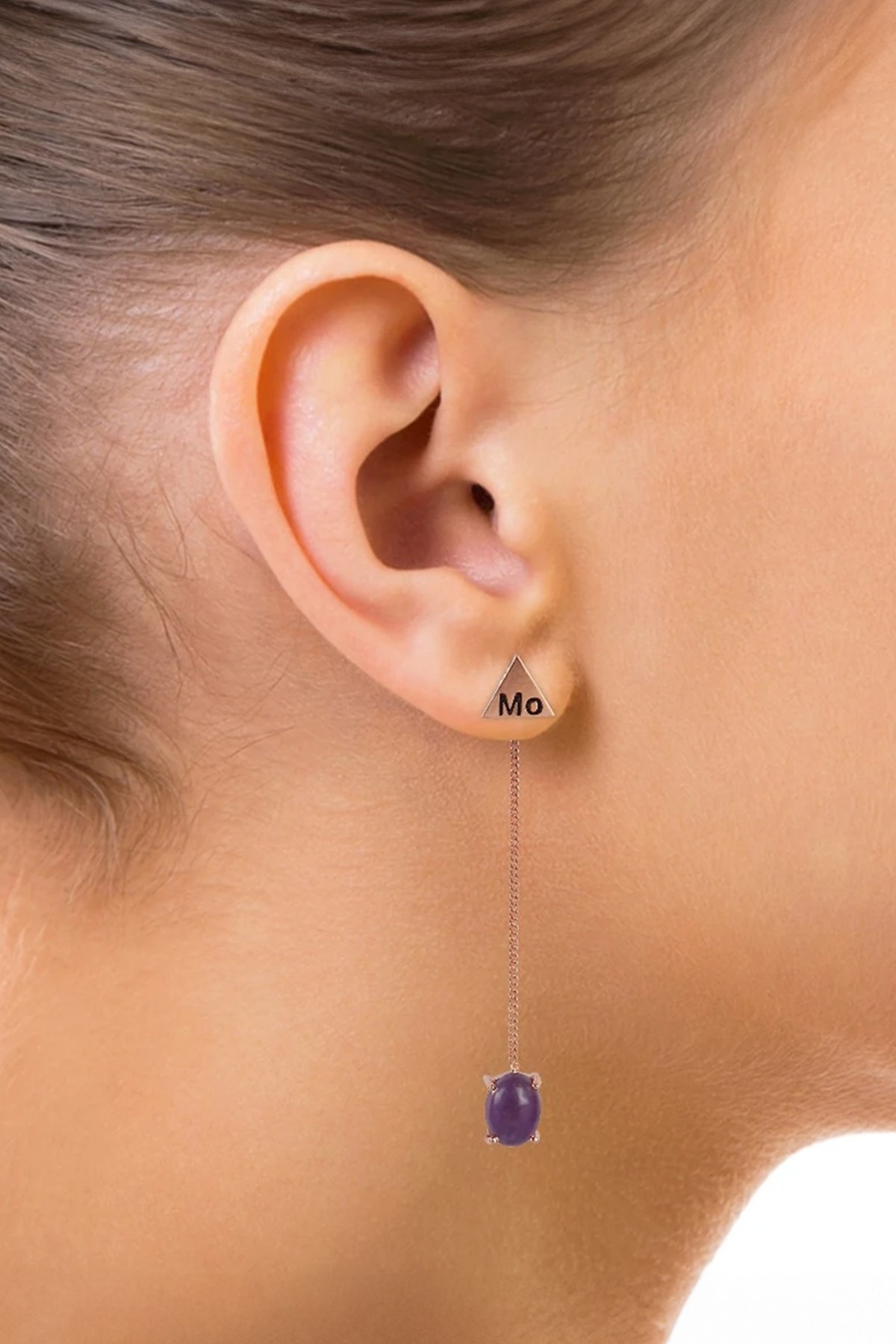 Classy bow earrings - Rose Silver