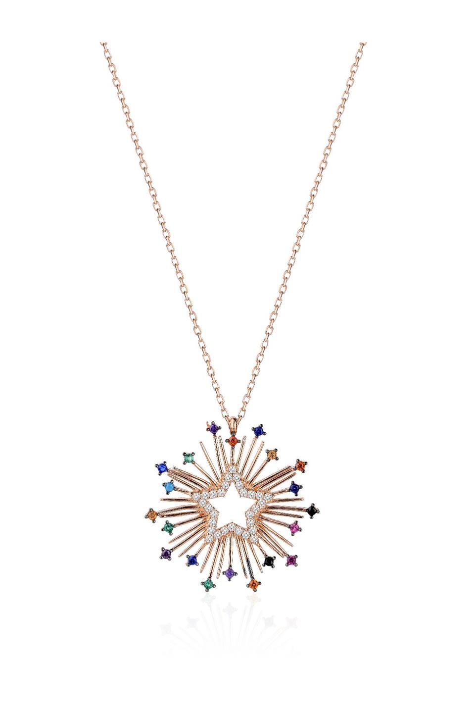 Astrology star necklace