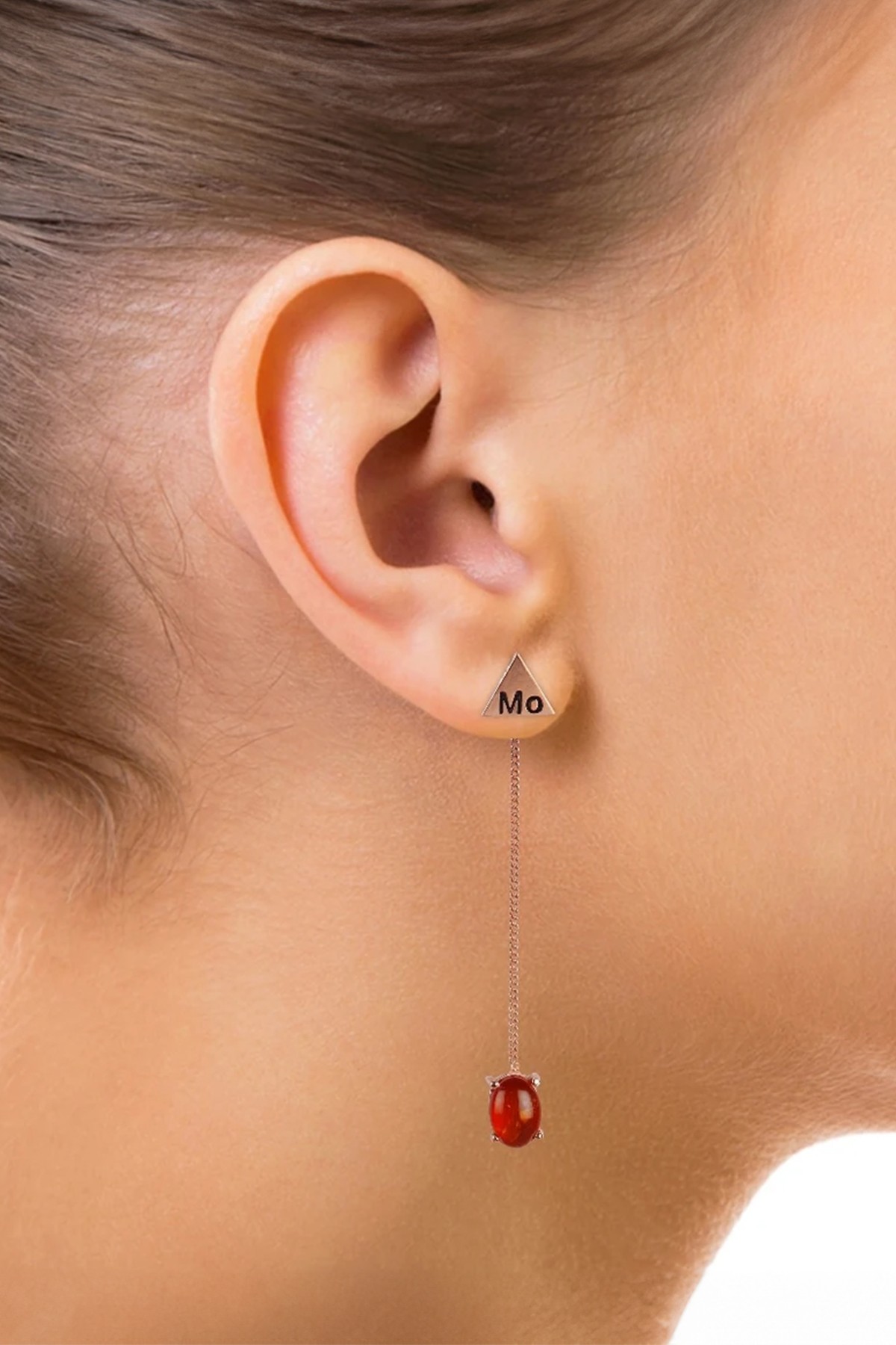 Classy Gemini Earrings - Rose Silver