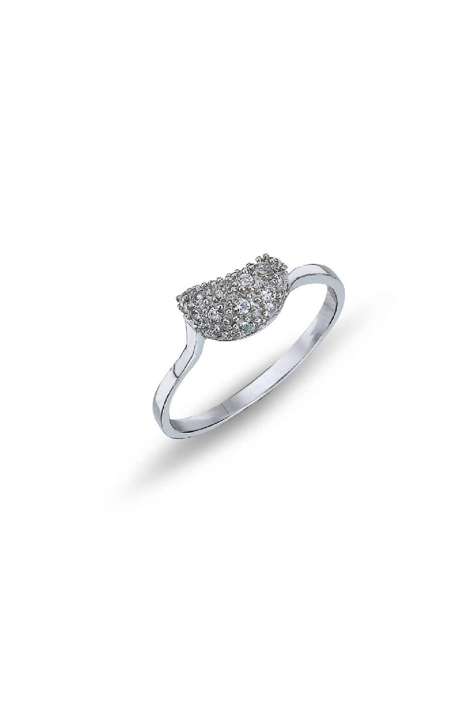 Zirconium diamond ring