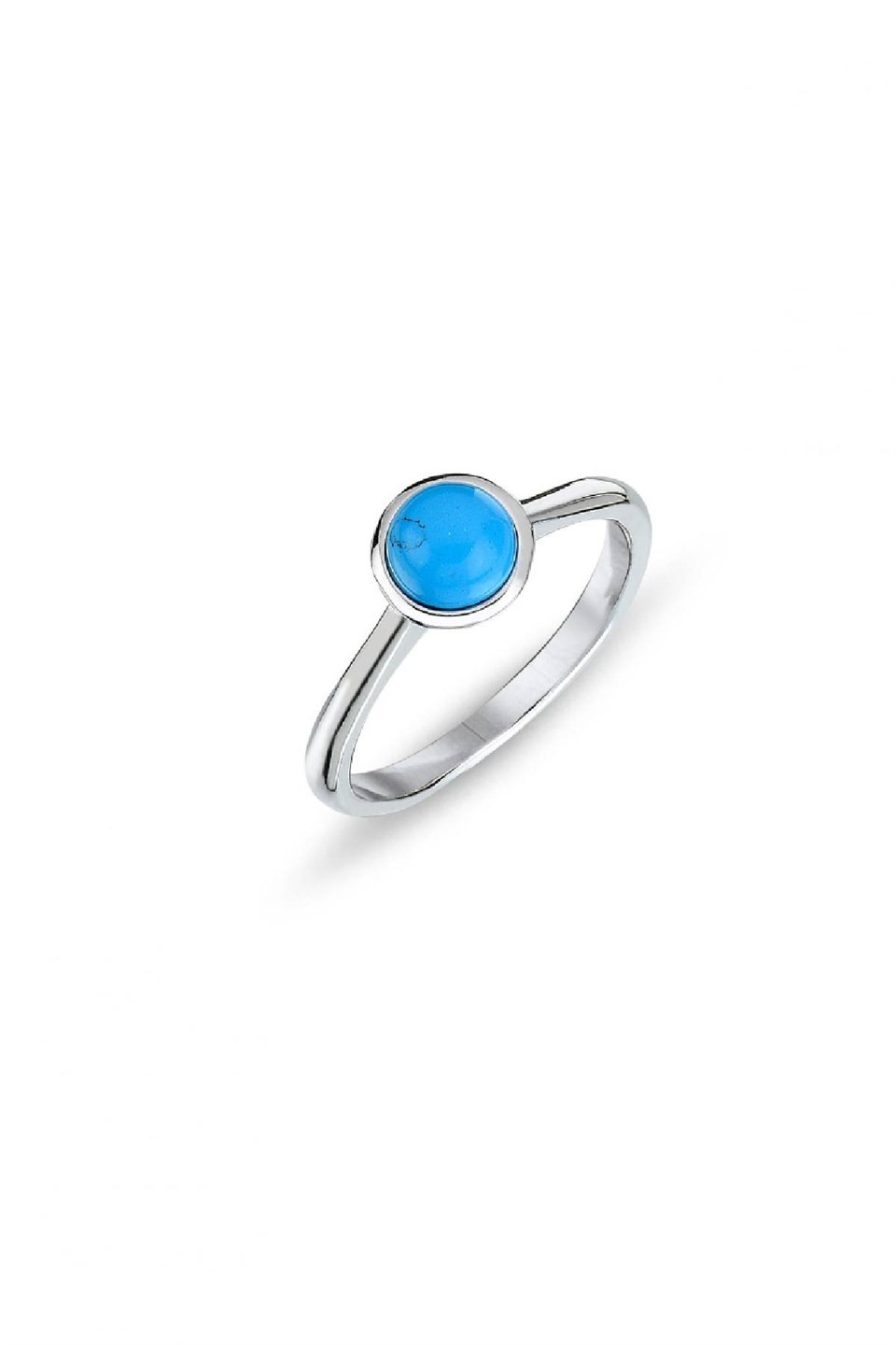 Turquoise single stone ring