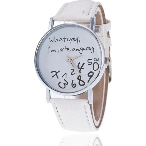 Toz Vintage Beyaz Whatever, I’m Late Anyway Vintage&retro Saat