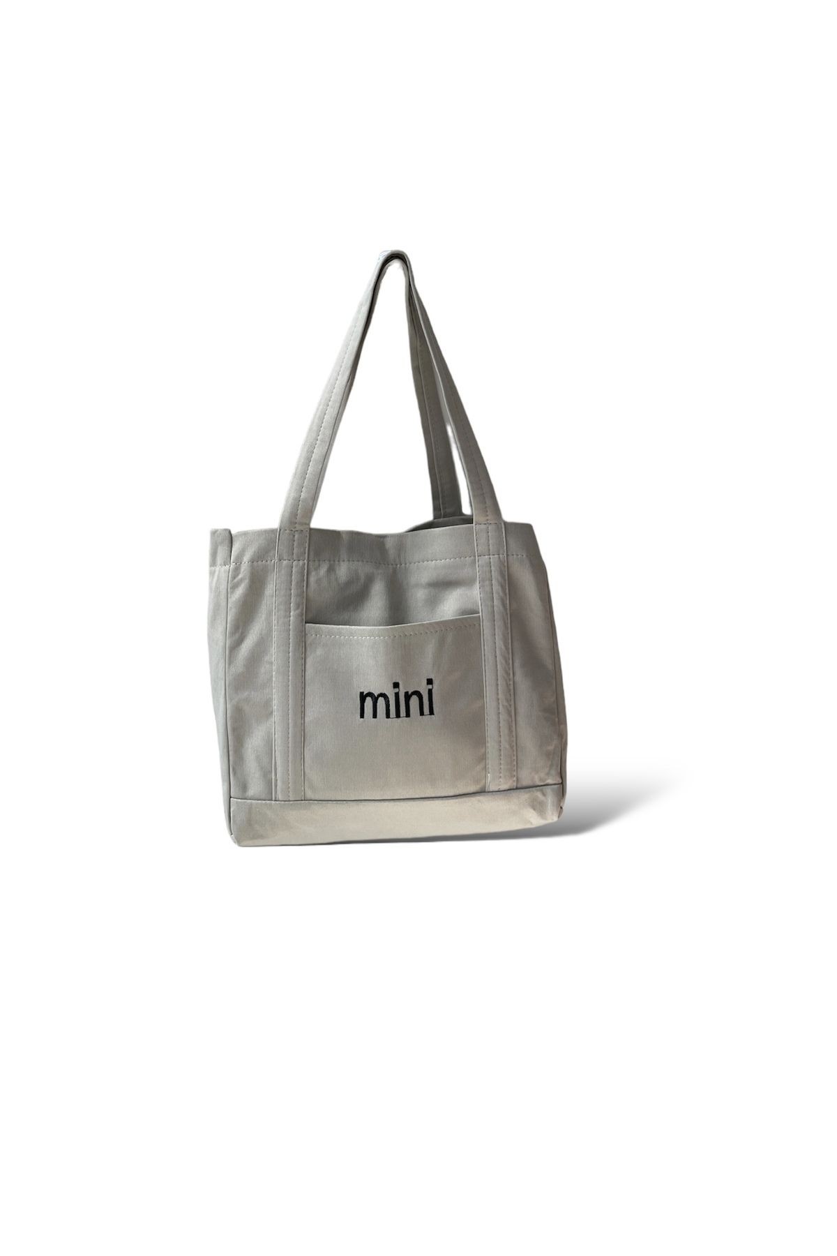 Toz Vintage Canvas Mini Yazılı Bez Omuz - Kol Çantası