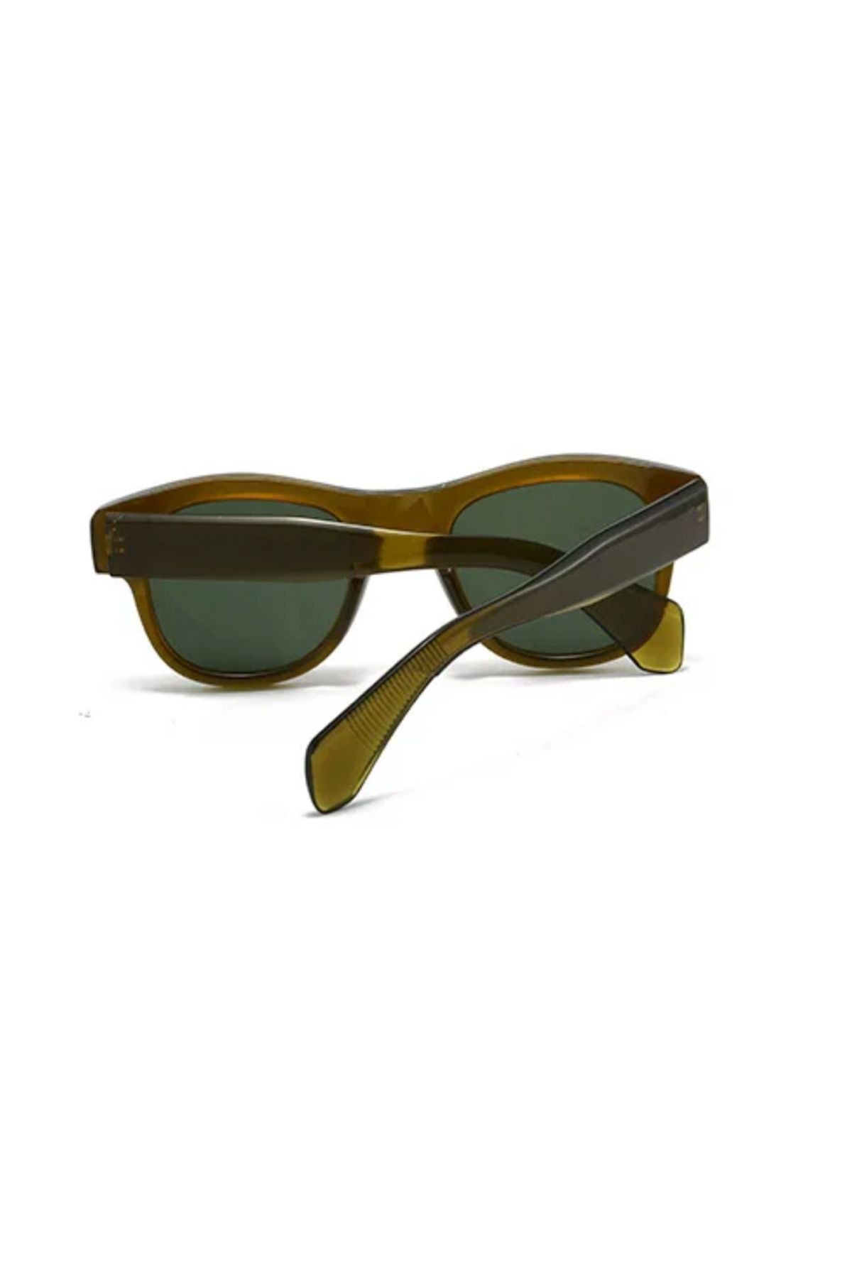 Zileya Haki Renk Vintage & Retro Unisex Güneş Gözlüğü
