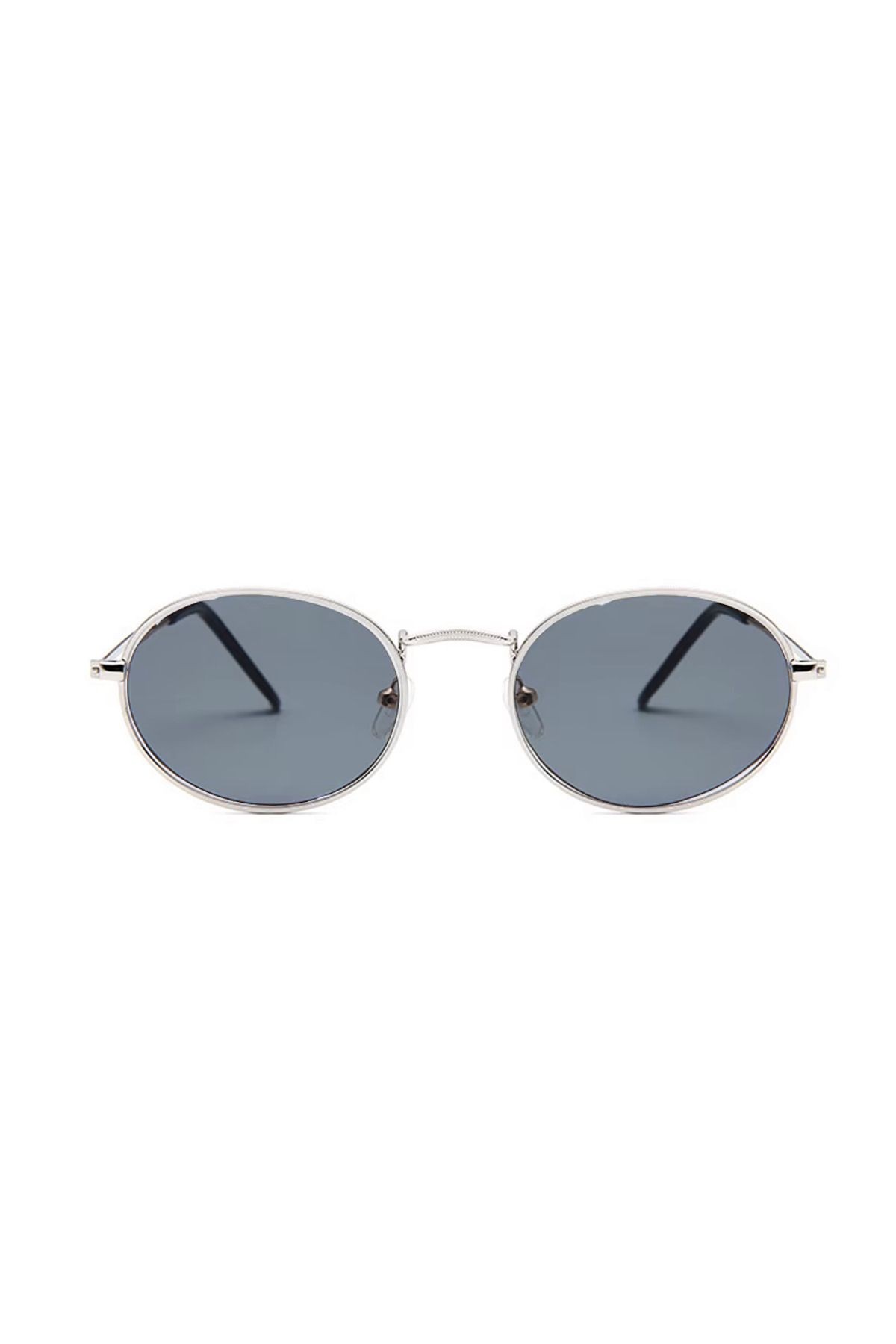 Yenvo Gümüş Çerçeve Round Vintage&retro Güneş Gözlüğü