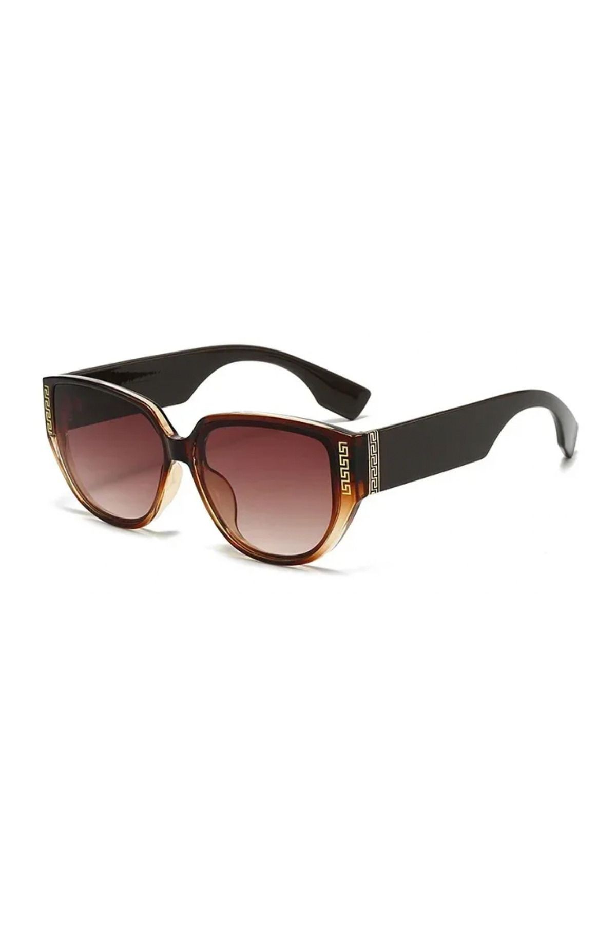 Zureva Kahverengi Vintage & Retro Unisex Güneş Gözlüğü