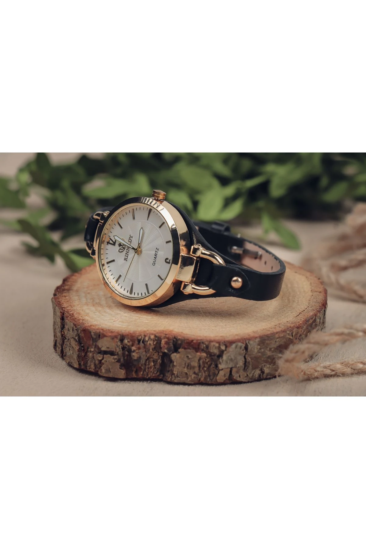 Gyrox Beyaz Yuvarlak Vintage & Retro Saat