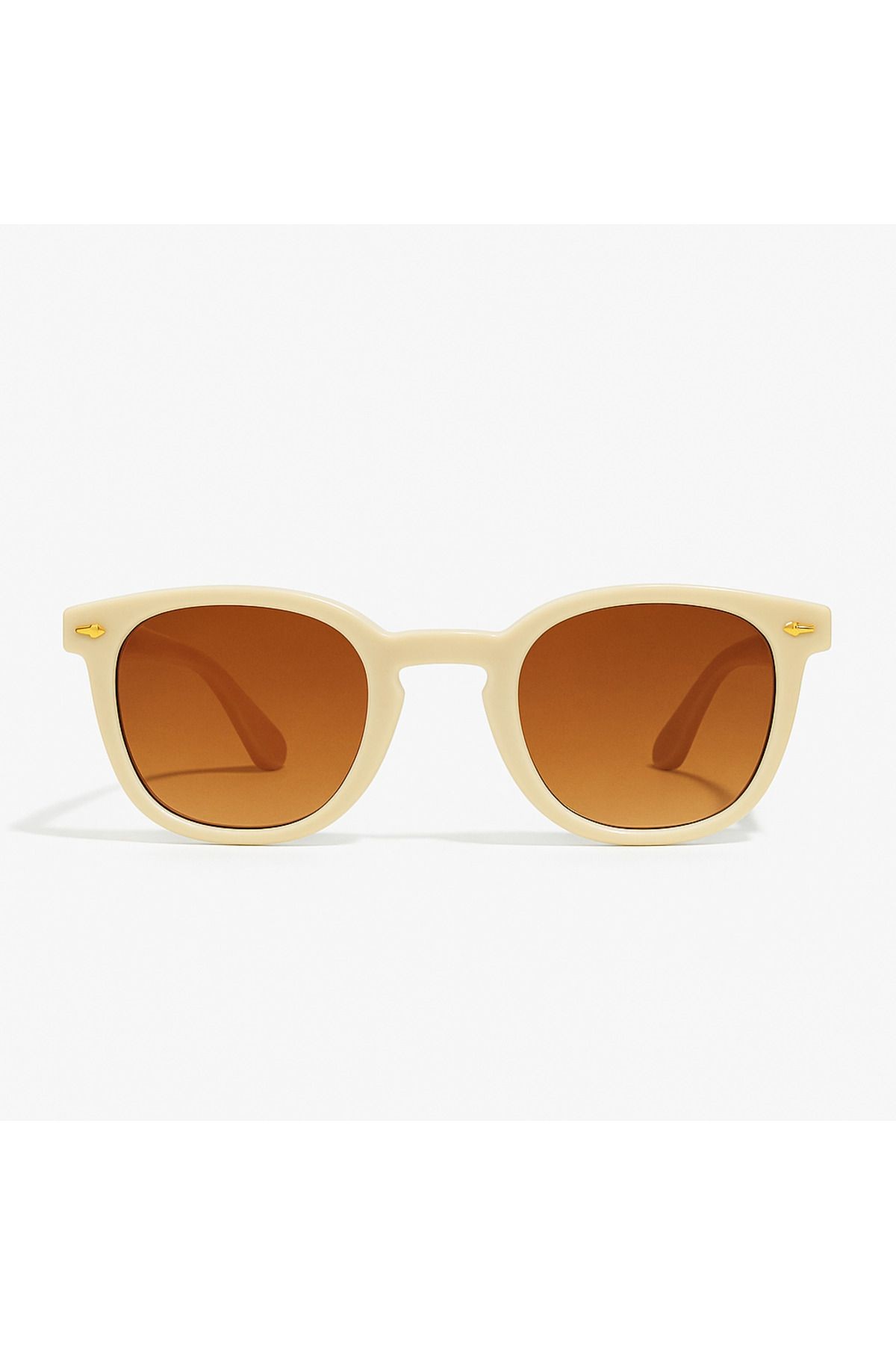 Pilane Bej Renk Vintage & Retro Unisex Güneş Gözlüğü