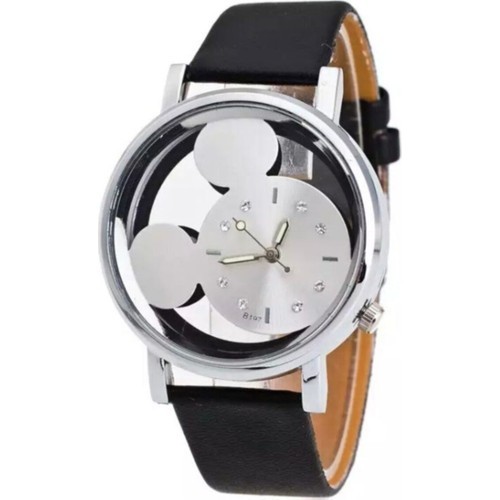 Toz Vintage Unisex Siyah Mickey Mouse Saat