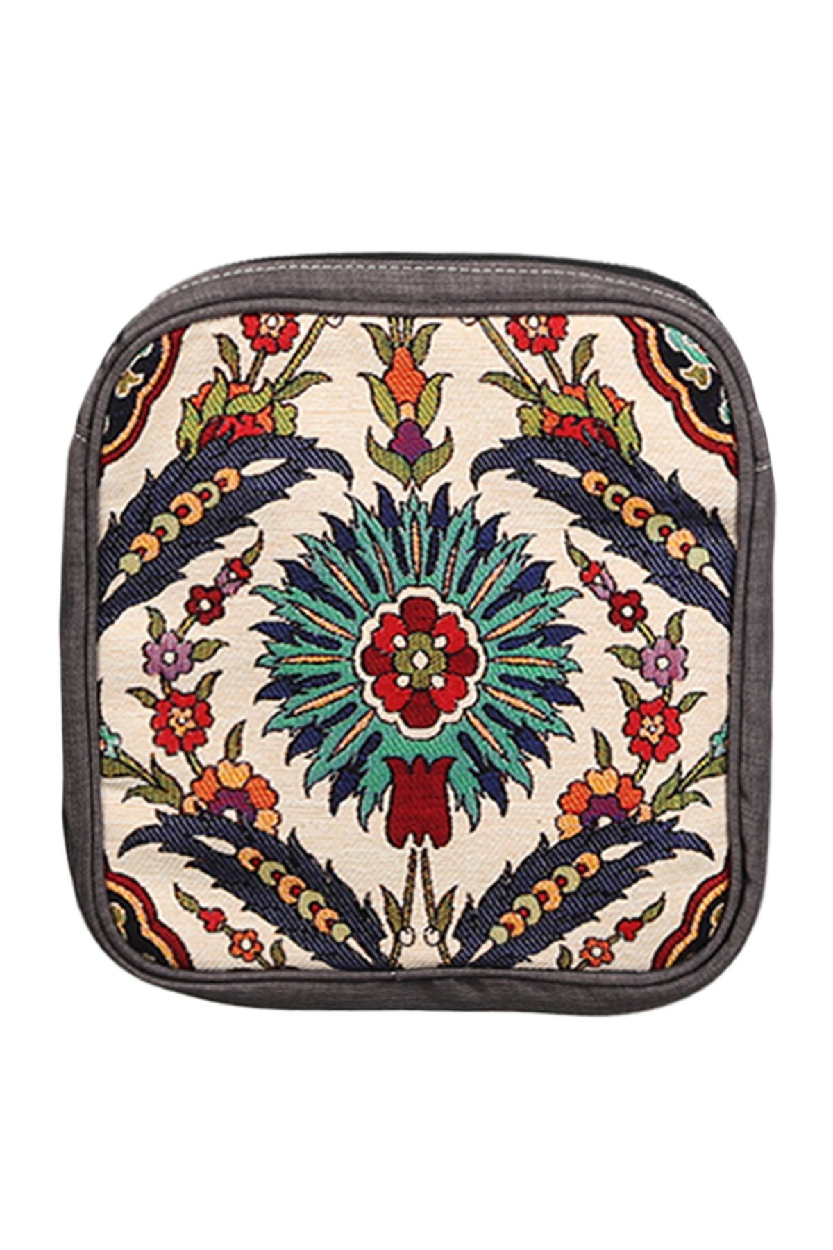 Toz Vintage Etnik Desenli Omuz Çantası