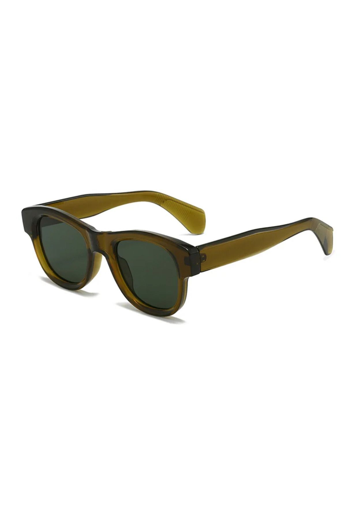 Zileya Haki Renk Vintage & Retro Unisex Güneş Gözlüğü